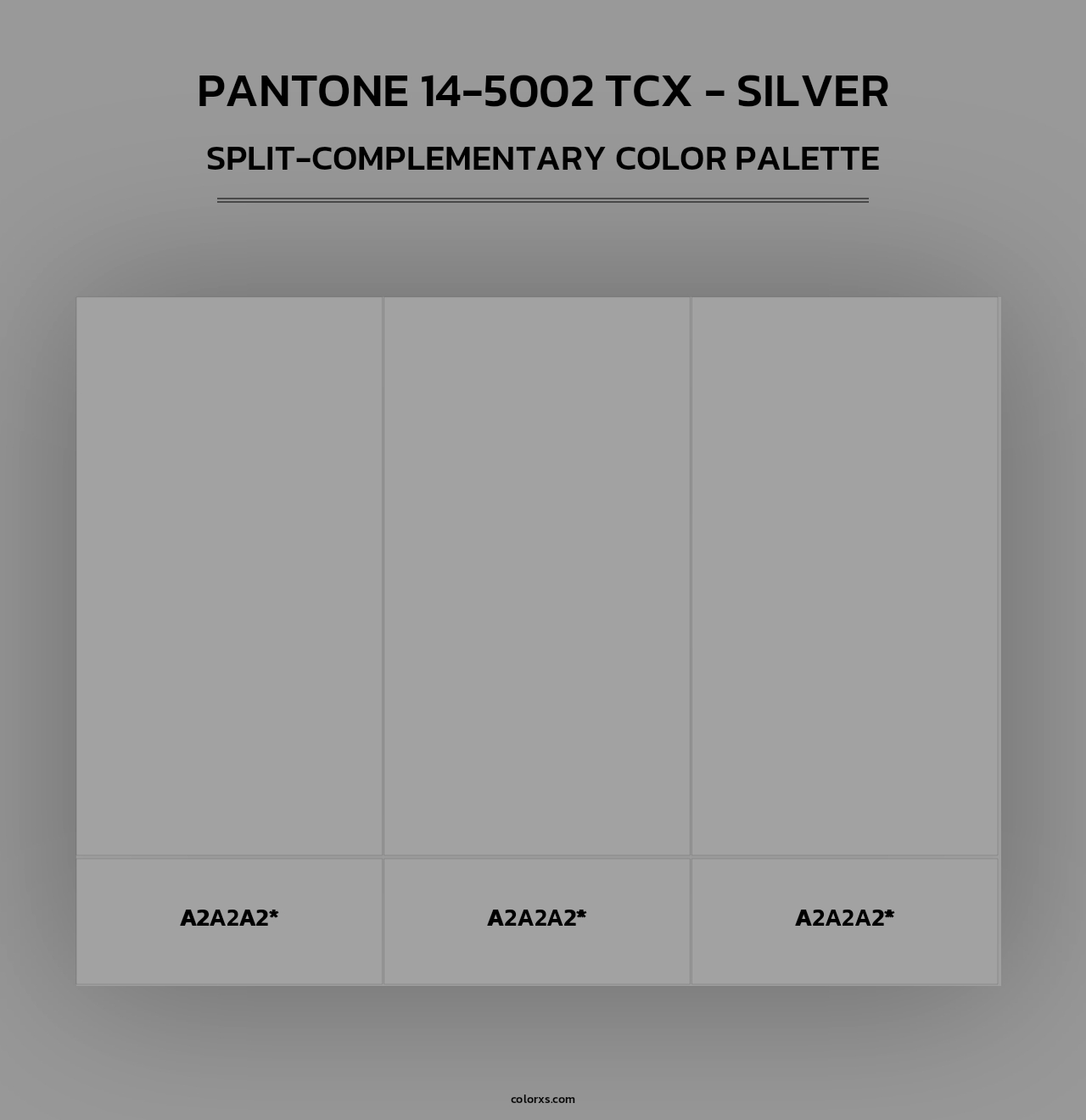 PANTONE 14-5002 TCX - Silver - Split-Complementary Color Palette