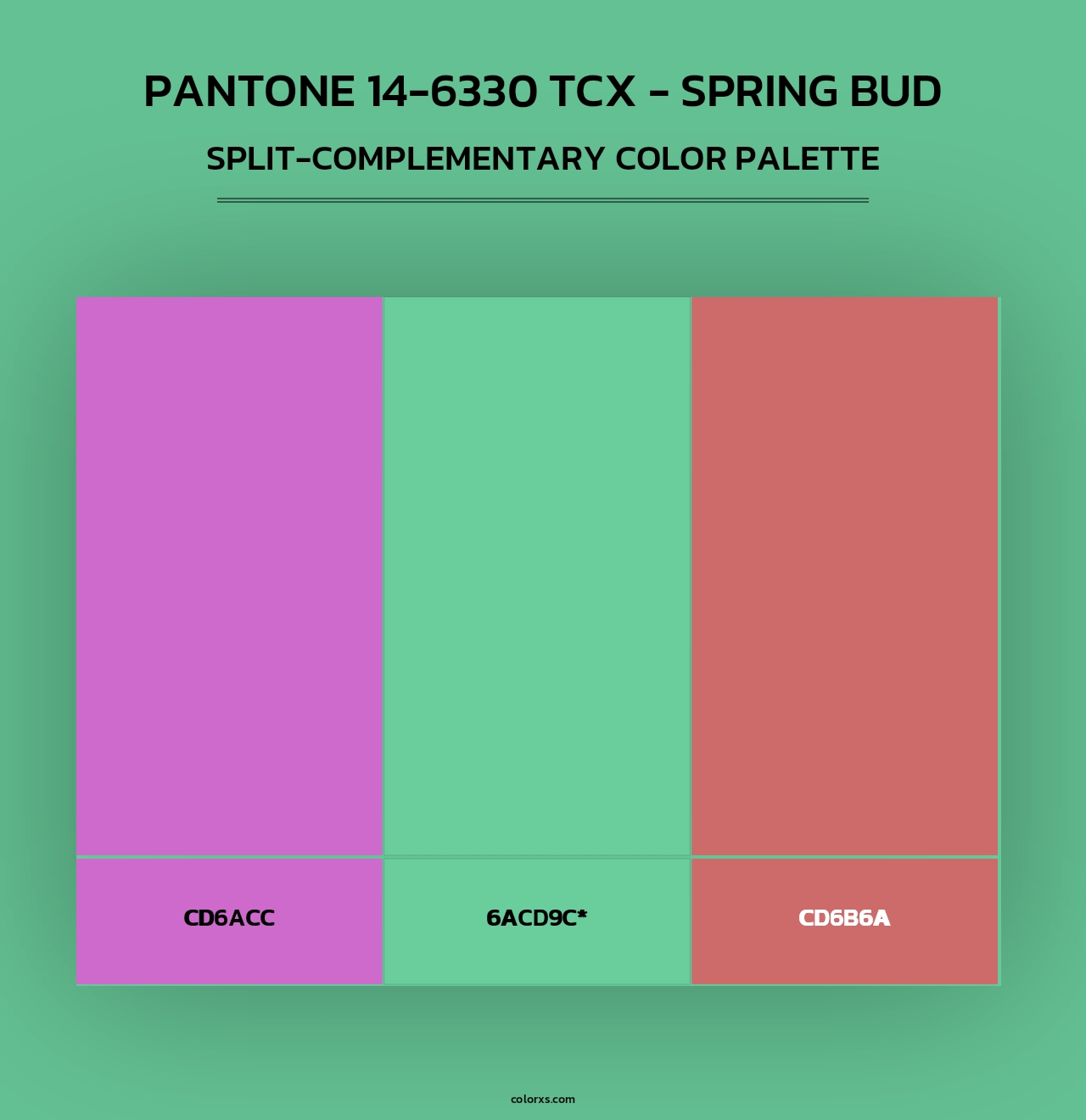 Pantone 14-6330 TCX - Spring Bud - Split-Complementary Color Palette