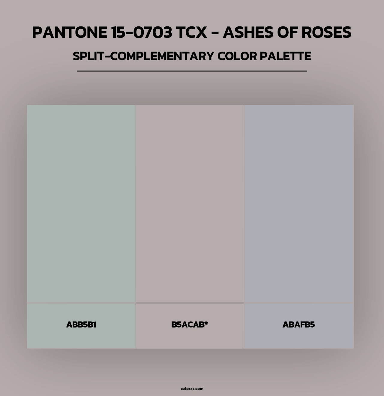 PANTONE 15-0703 TCX - Ashes of Roses - Split-Complementary Color Palette