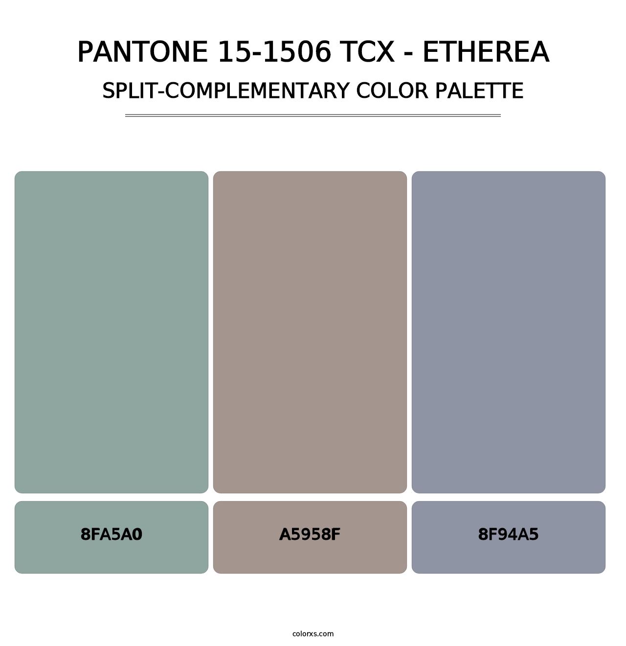 PANTONE 15-1506 TCX - Etherea - Split-Complementary Color Palette