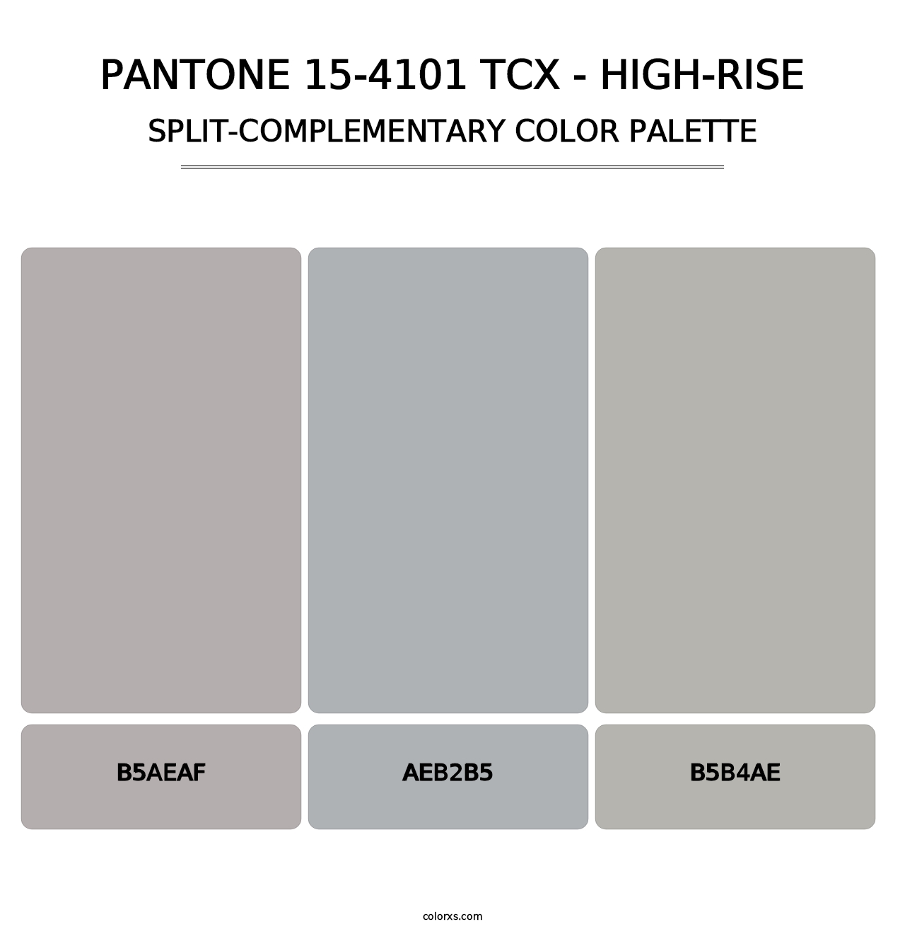 PANTONE 15-4101 TCX - High-rise - Split-Complementary Color Palette
