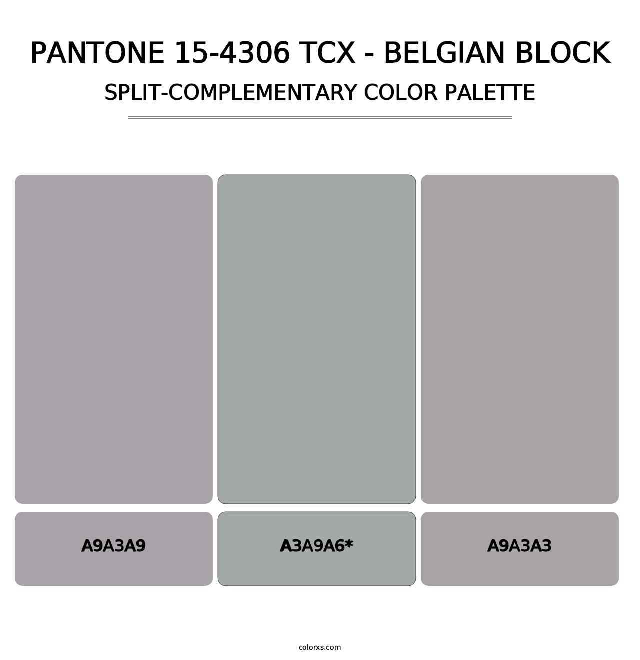 PANTONE 15-4306 TCX - Belgian Block - Split-Complementary Color Palette