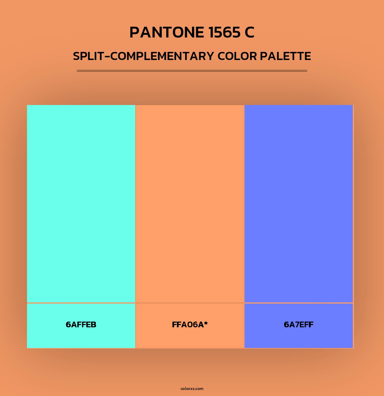 PANTONE 1565 C - Split-Complementary Color Palette