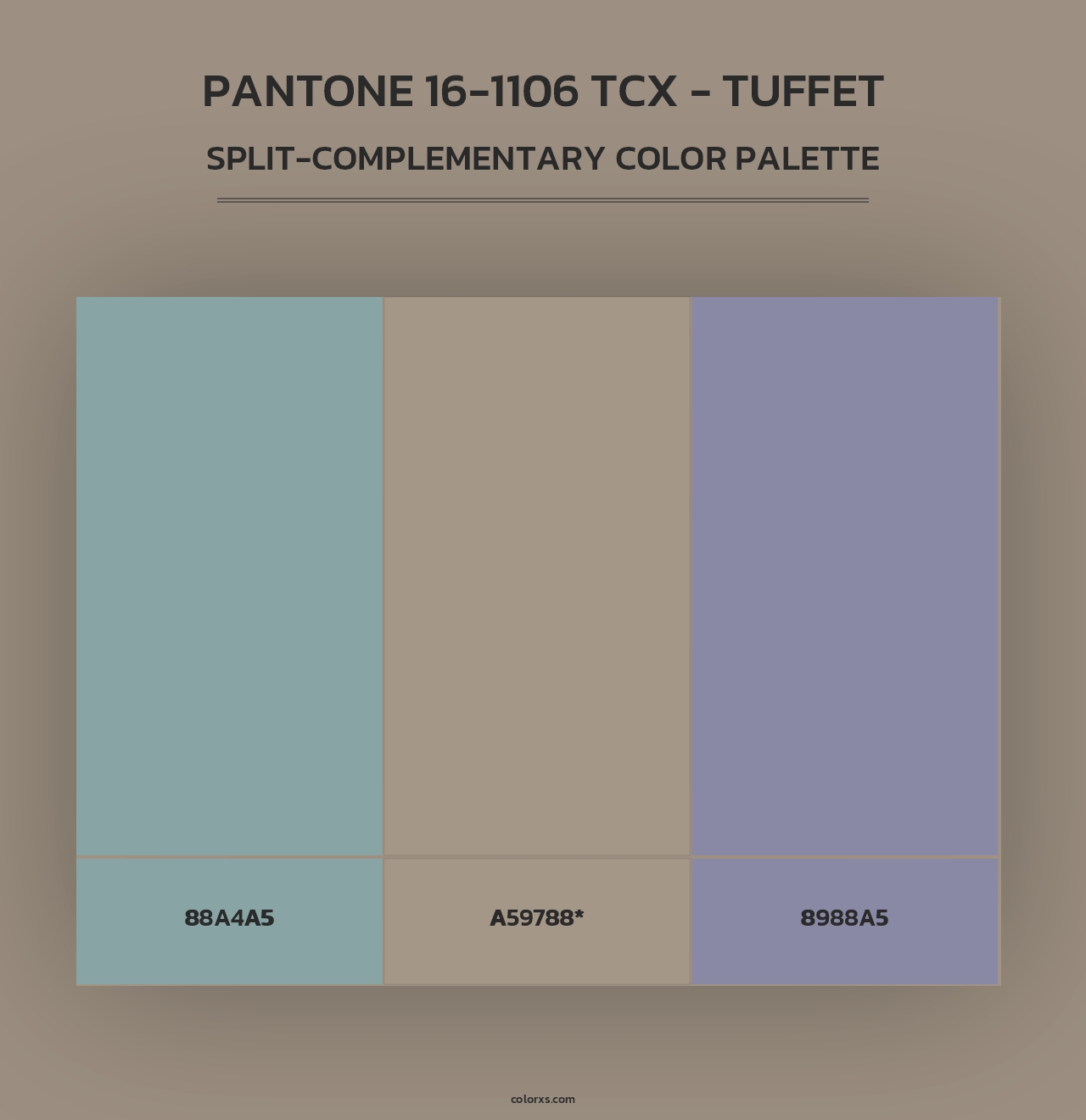 PANTONE 16-1106 TCX - Tuffet - Split-Complementary Color Palette