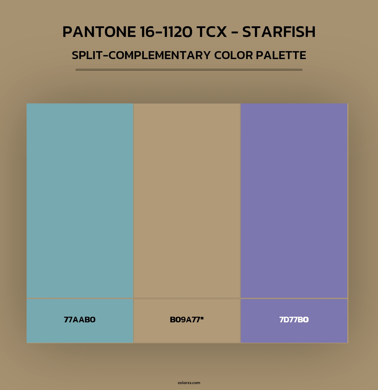 PANTONE 16-1120 TCX - Starfish - Split-Complementary Color Palette