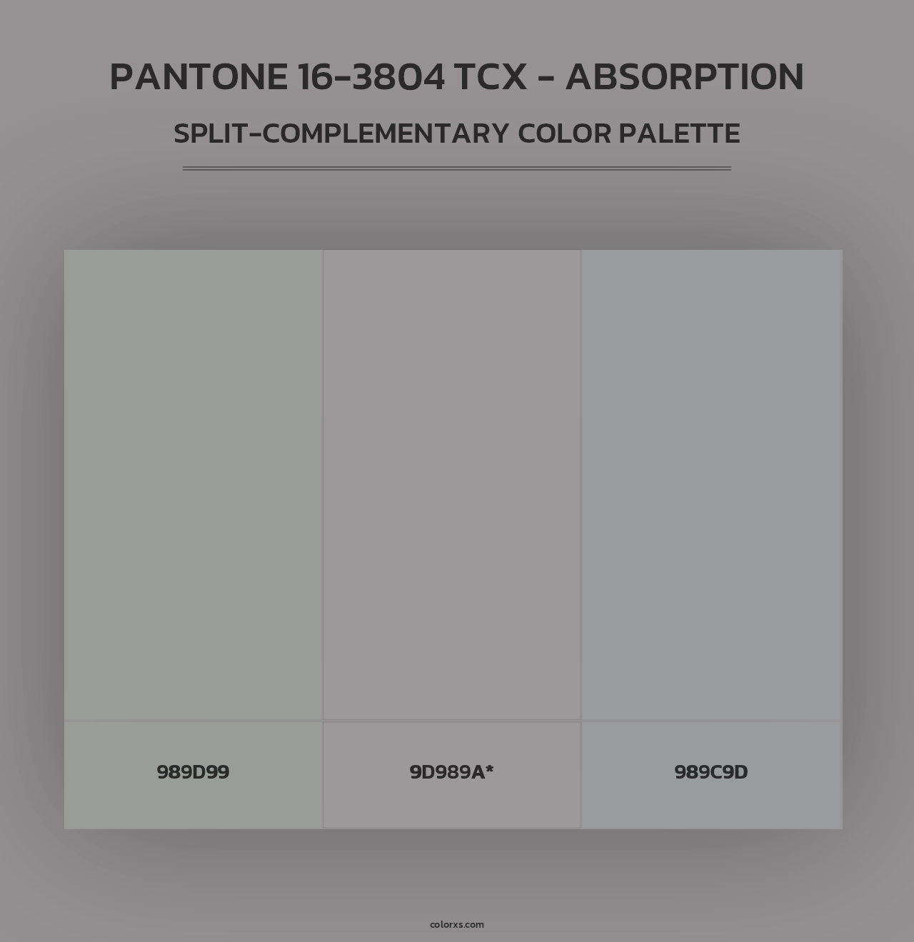 PANTONE 16-3804 TCX - Absorption - Split-Complementary Color Palette