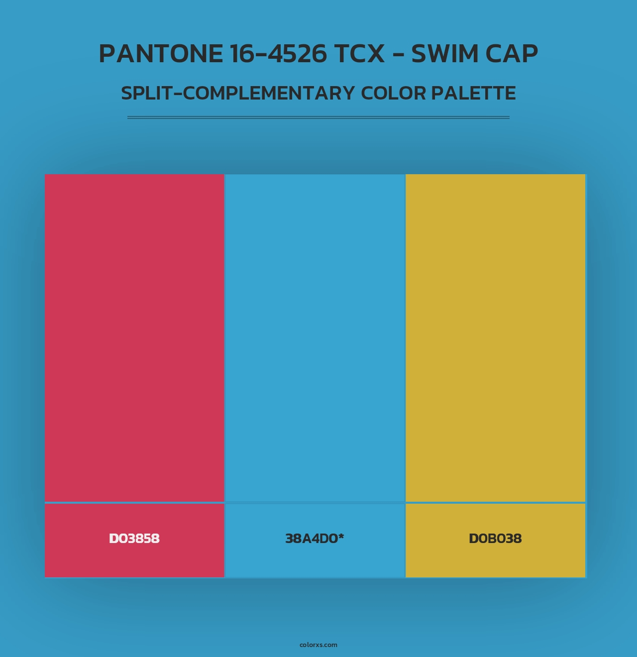 PANTONE 16-4526 TCX - Swim Cap - Split-Complementary Color Palette