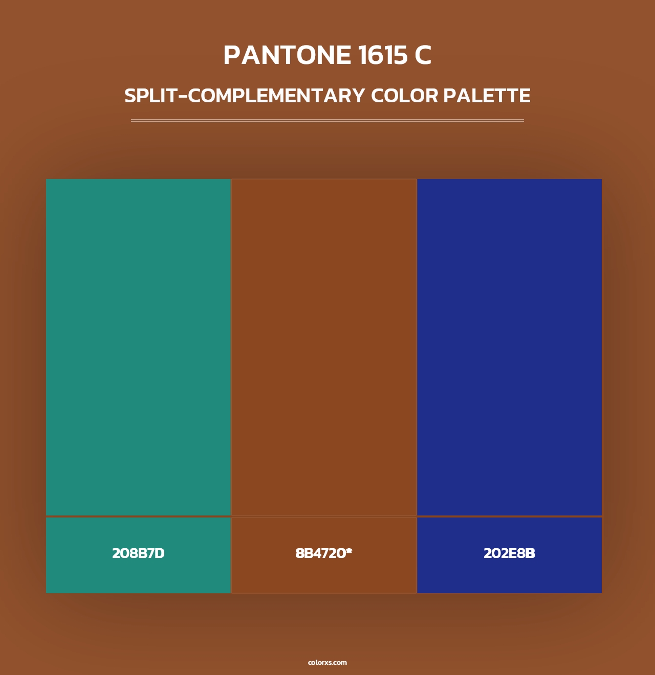 PANTONE 1615 C - Split-Complementary Color Palette