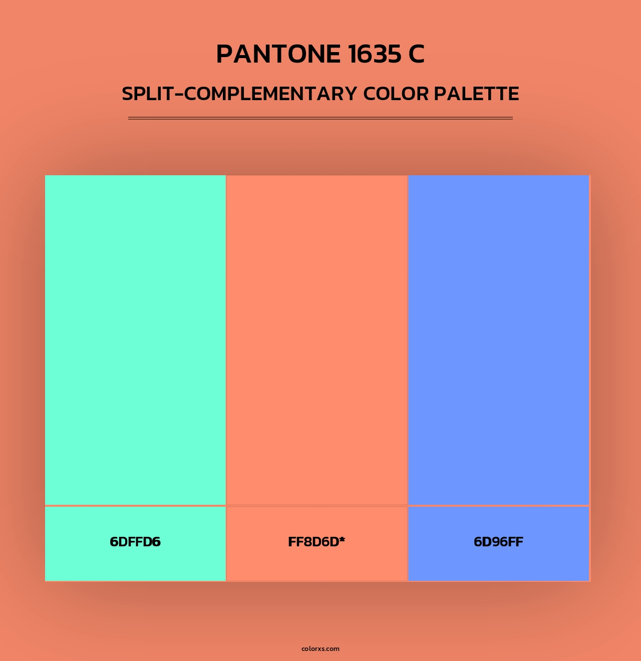 PANTONE 1635 C - Split-Complementary Color Palette