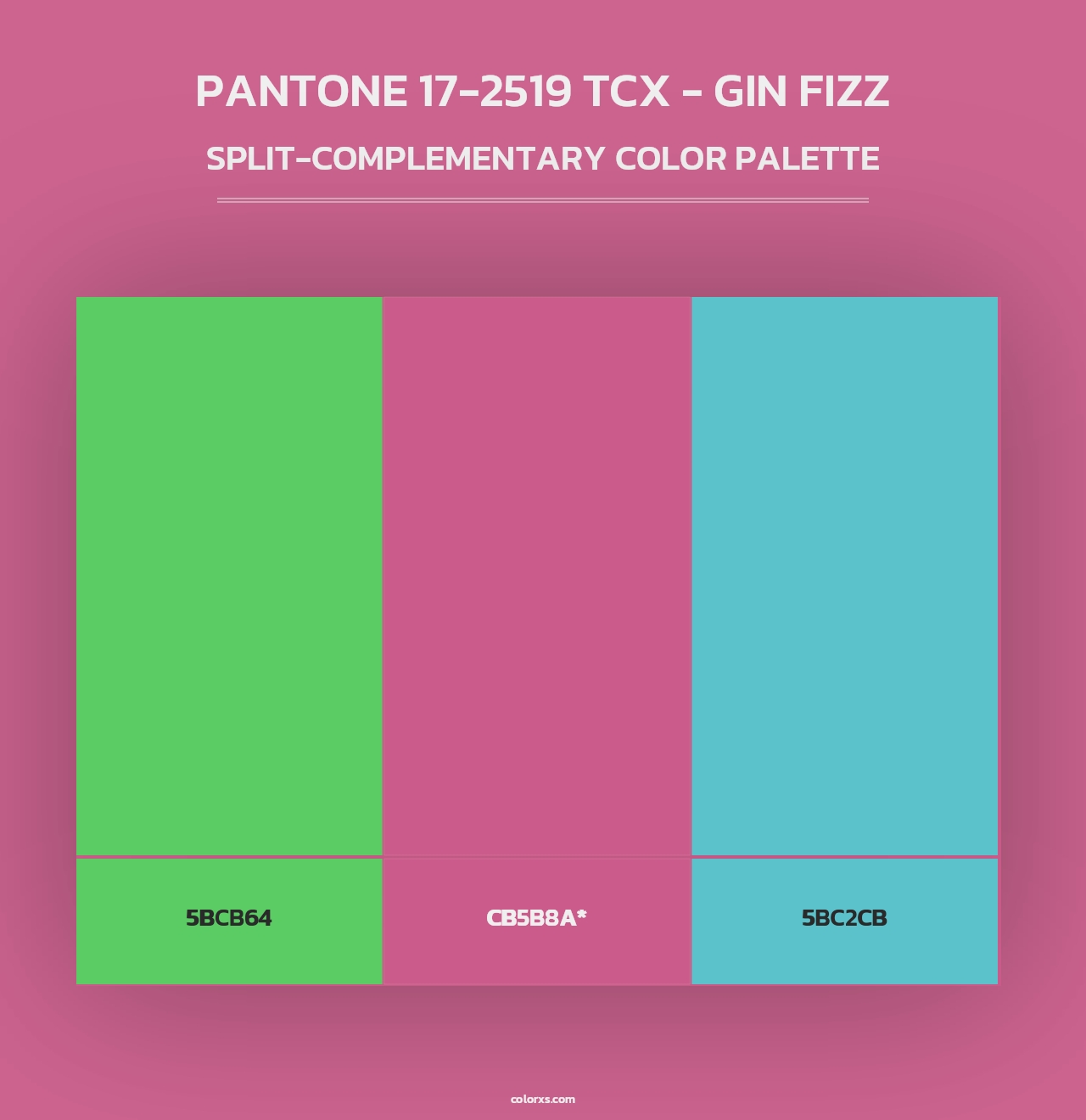 PANTONE 17-2519 TCX - Gin Fizz - Split-Complementary Color Palette