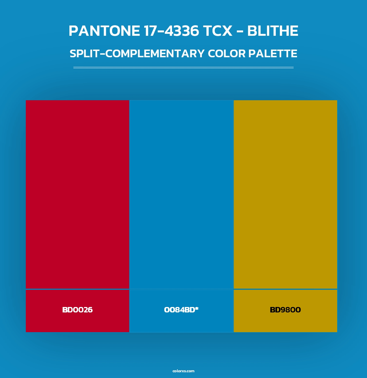 PANTONE 17-4336 TCX - Blithe - Split-Complementary Color Palette