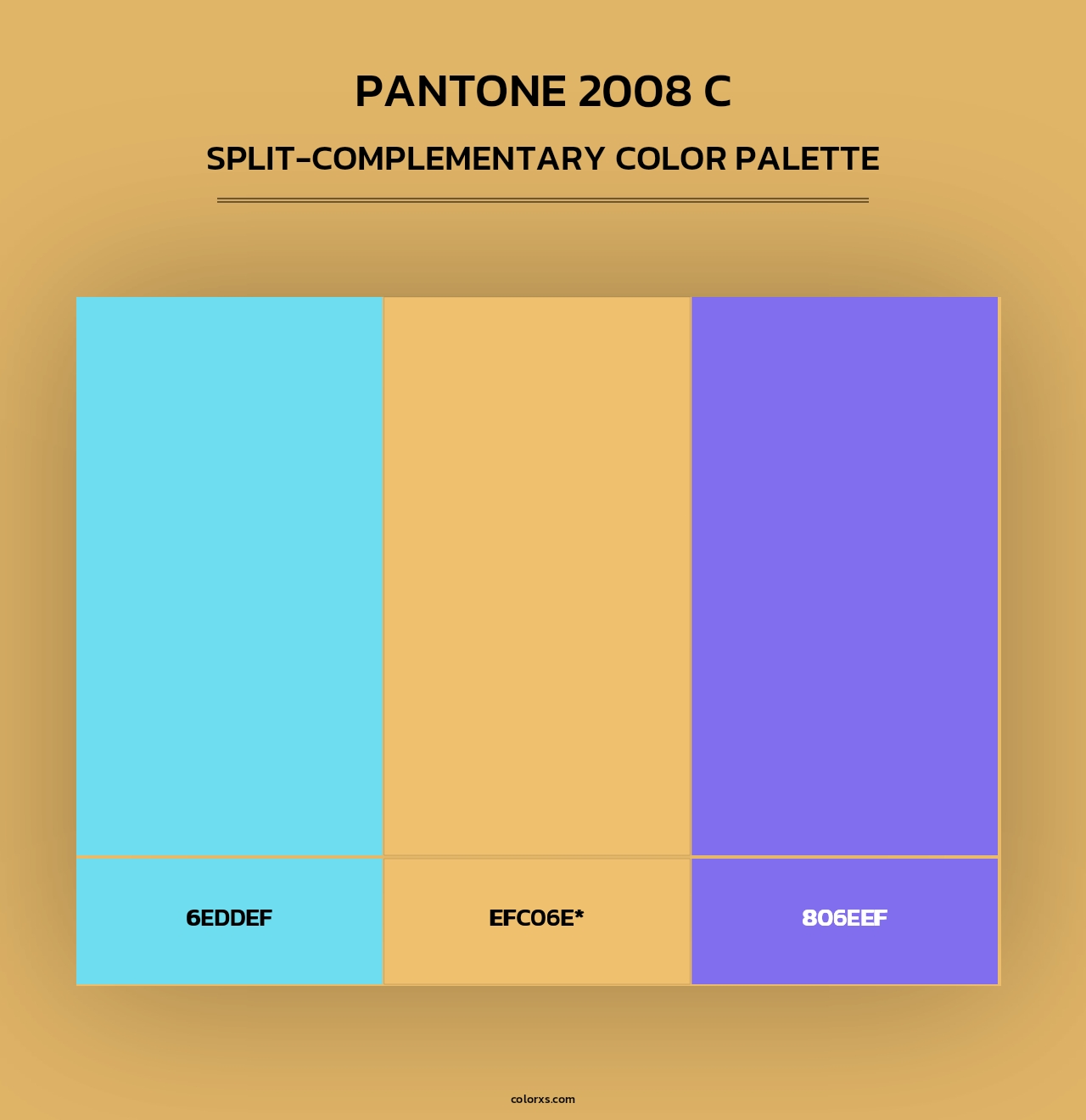 PANTONE 2008 C - Split-Complementary Color Palette