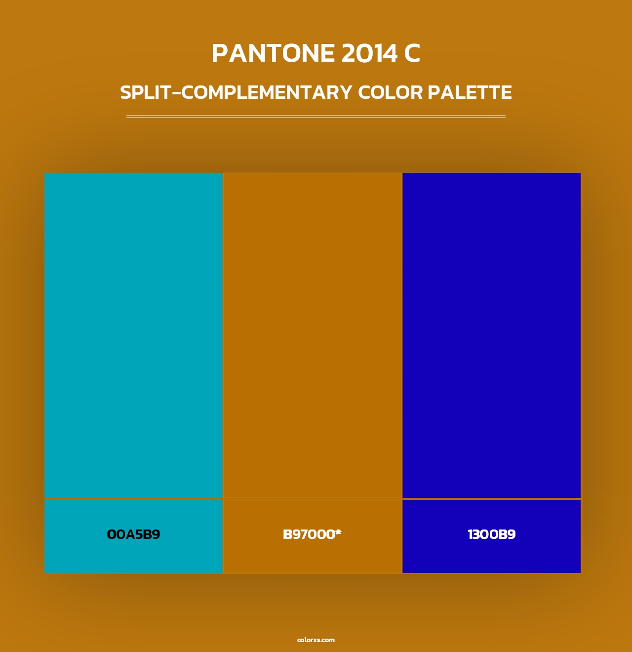 PANTONE 2014 C - Split-Complementary Color Palette