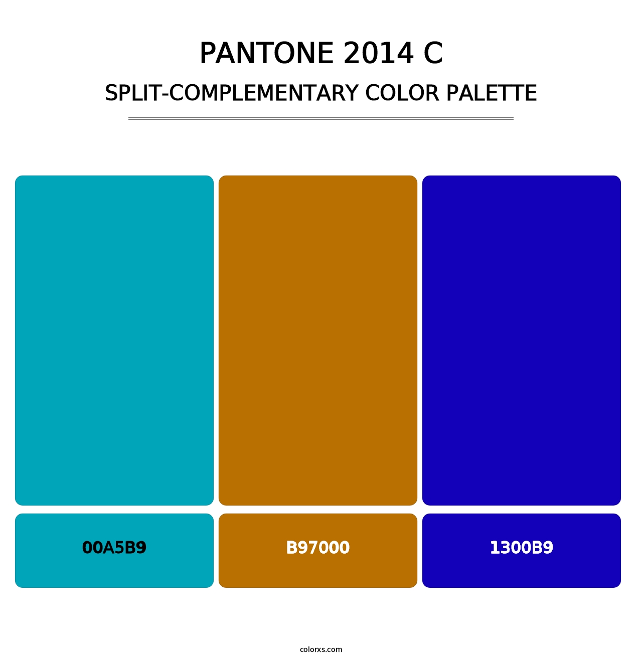 PANTONE 2014 C - Split-Complementary Color Palette