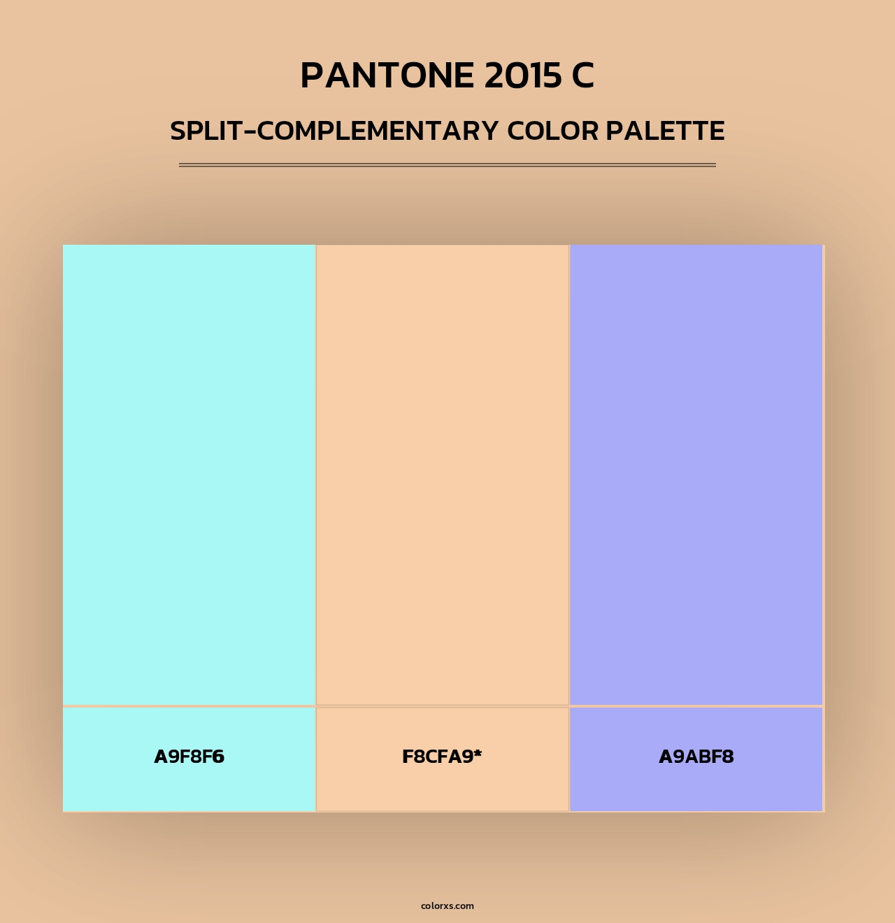 PANTONE 2015 C - Split-Complementary Color Palette