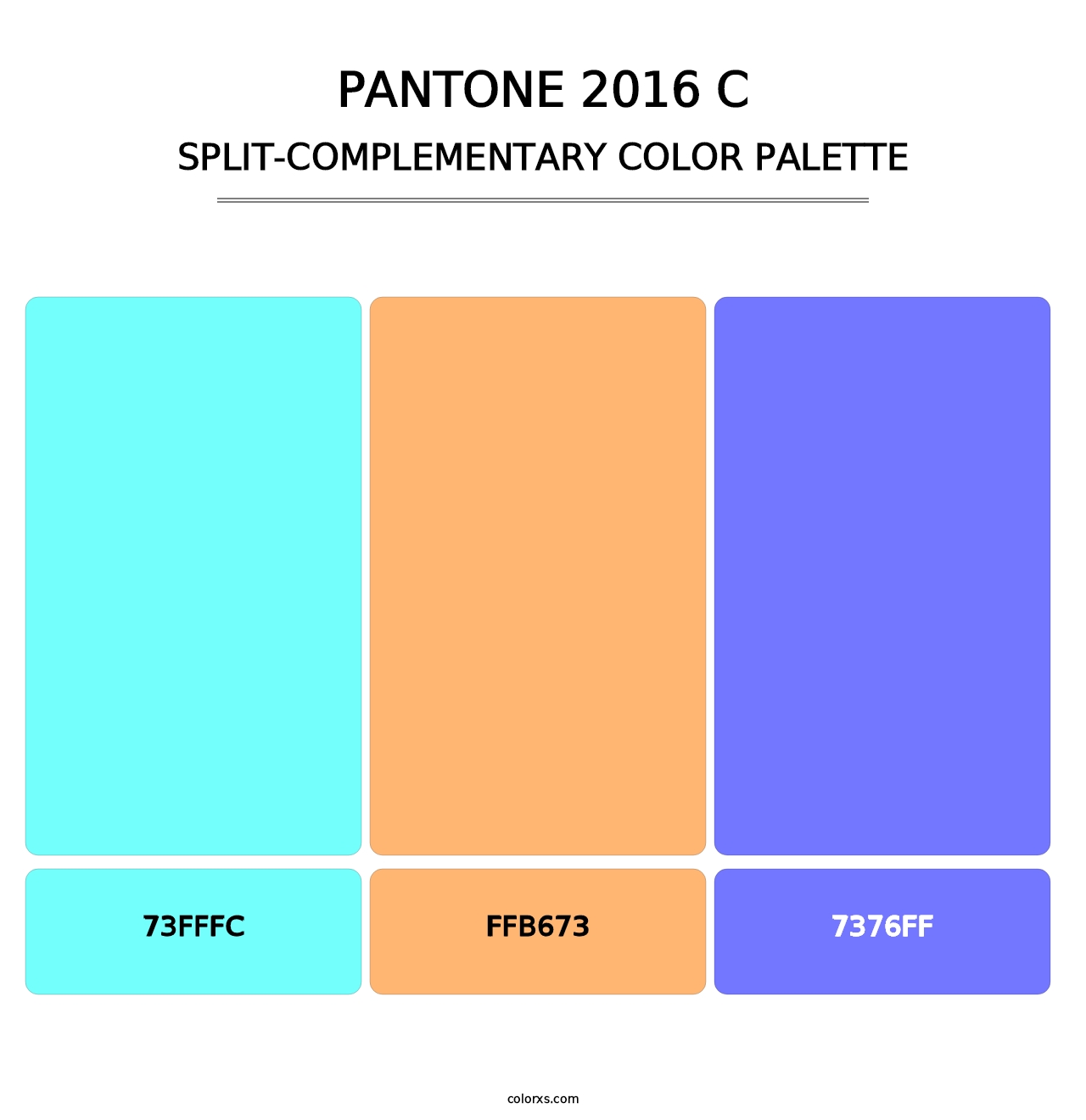 PANTONE 2016 C - Split-Complementary Color Palette