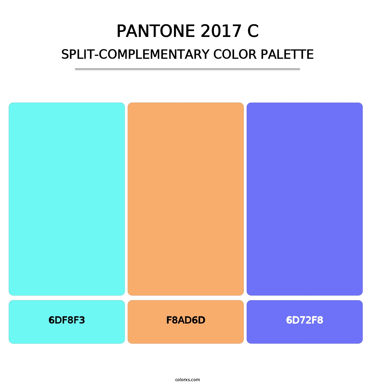 PANTONE 2017 C - Split-Complementary Color Palette