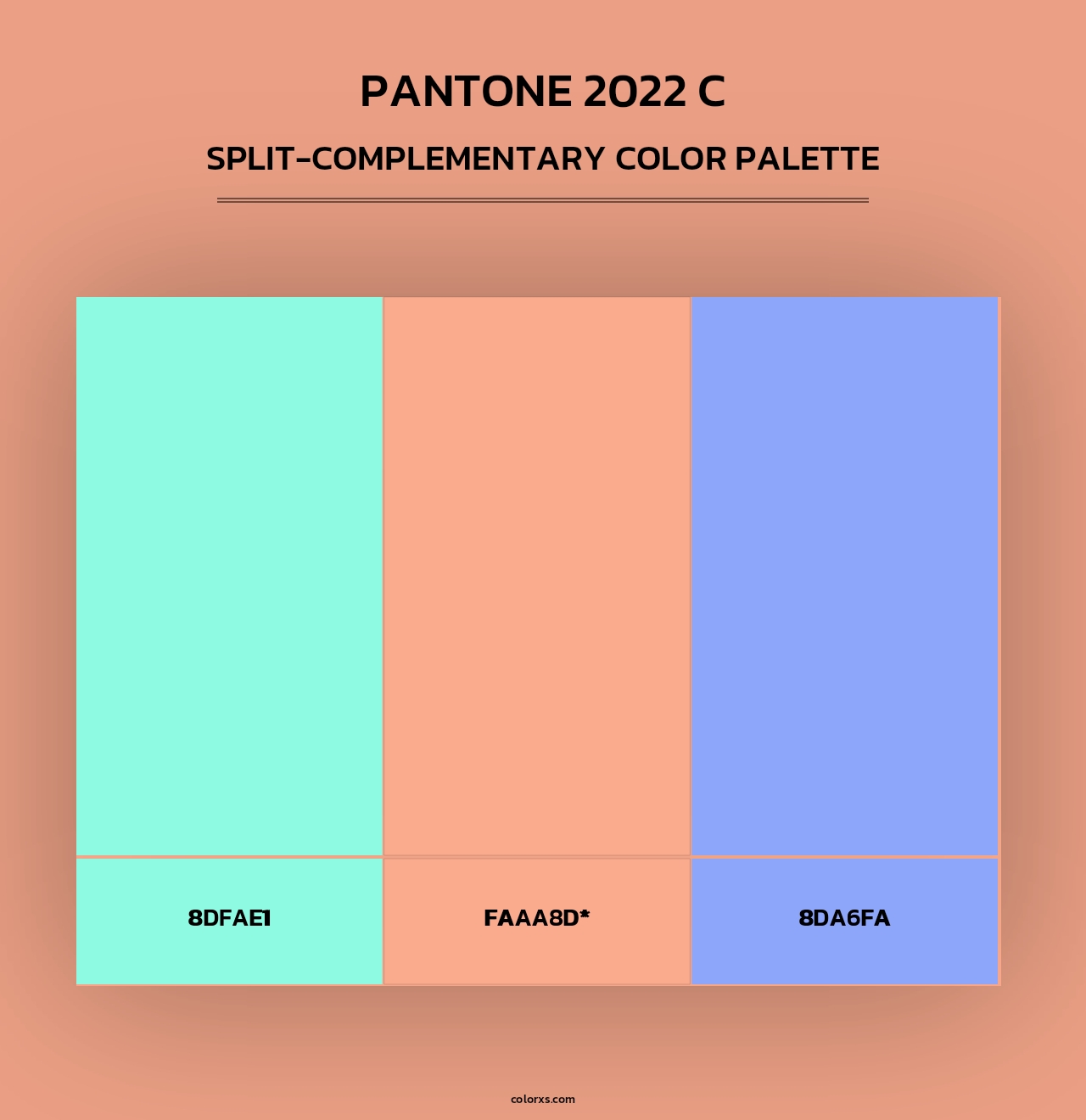 PANTONE 2022 C - Split-Complementary Color Palette