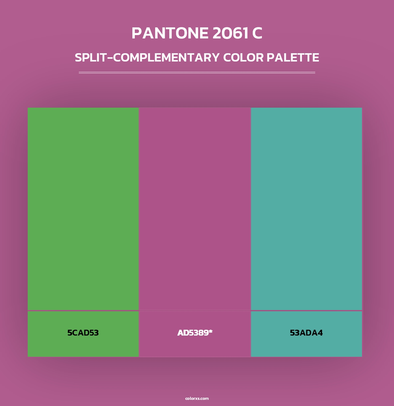 PANTONE 2061 C - Split-Complementary Color Palette