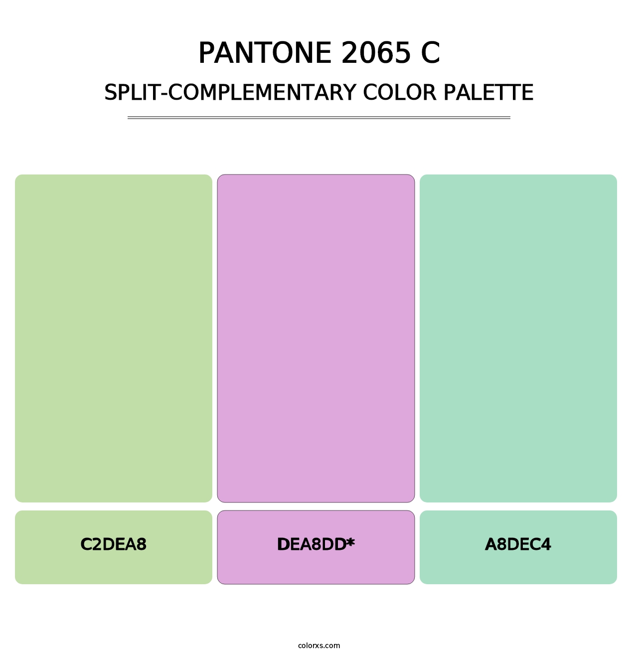 PANTONE 2065 C - Split-Complementary Color Palette