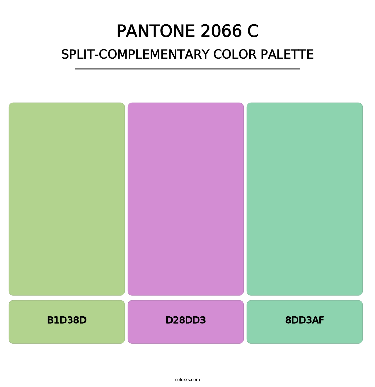 PANTONE 2066 C - Split-Complementary Color Palette
