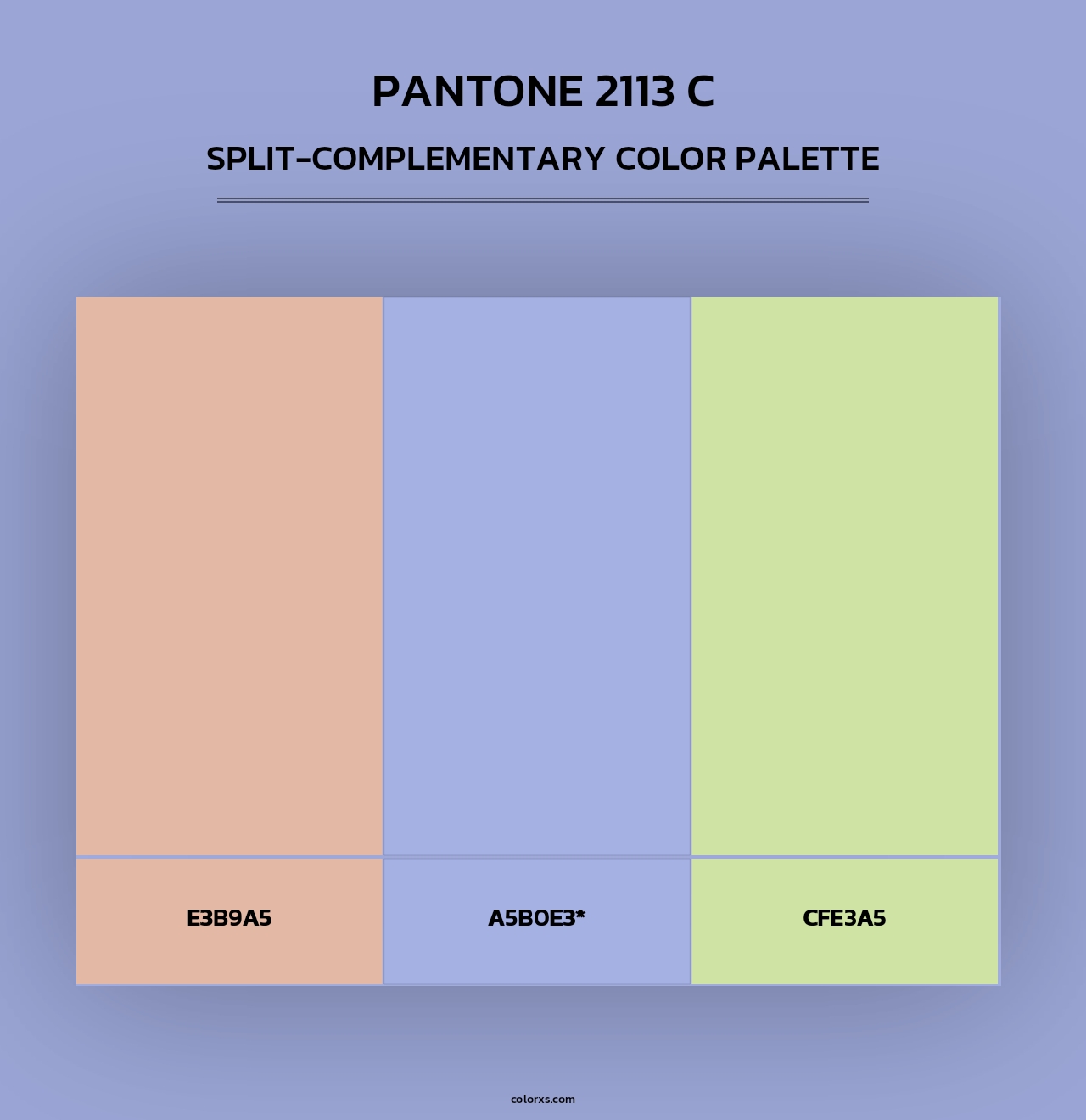 PANTONE 2113 C - Split-Complementary Color Palette