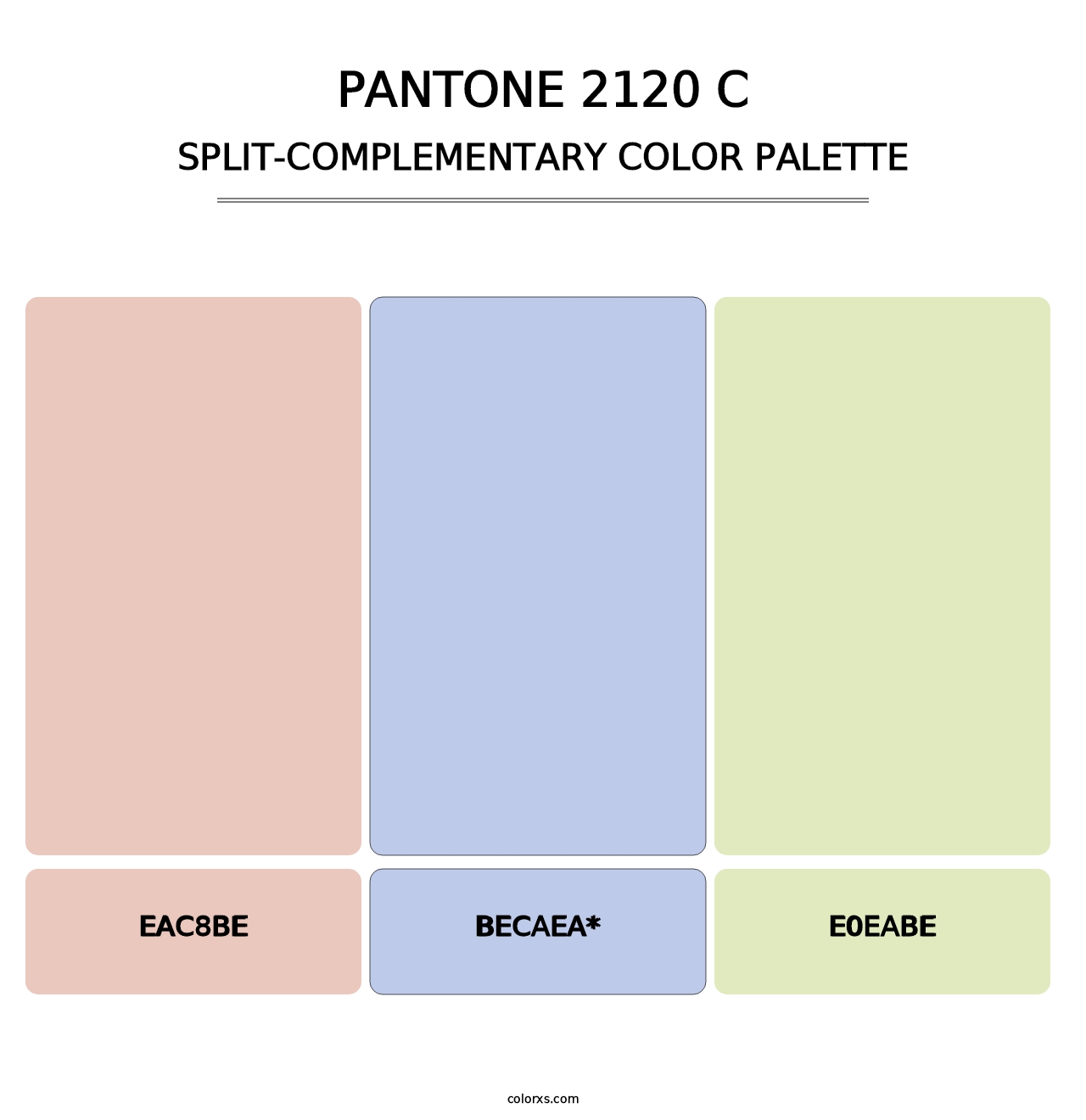 PANTONE 2120 C - Split-Complementary Color Palette
