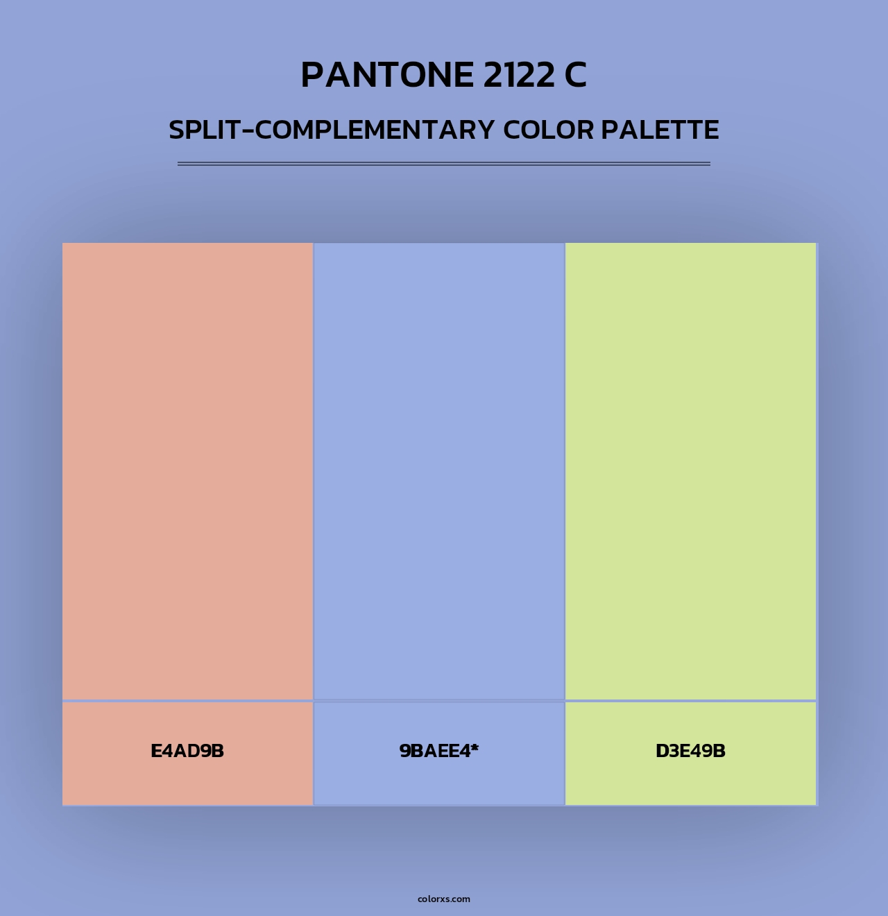 PANTONE 2122 C - Split-Complementary Color Palette