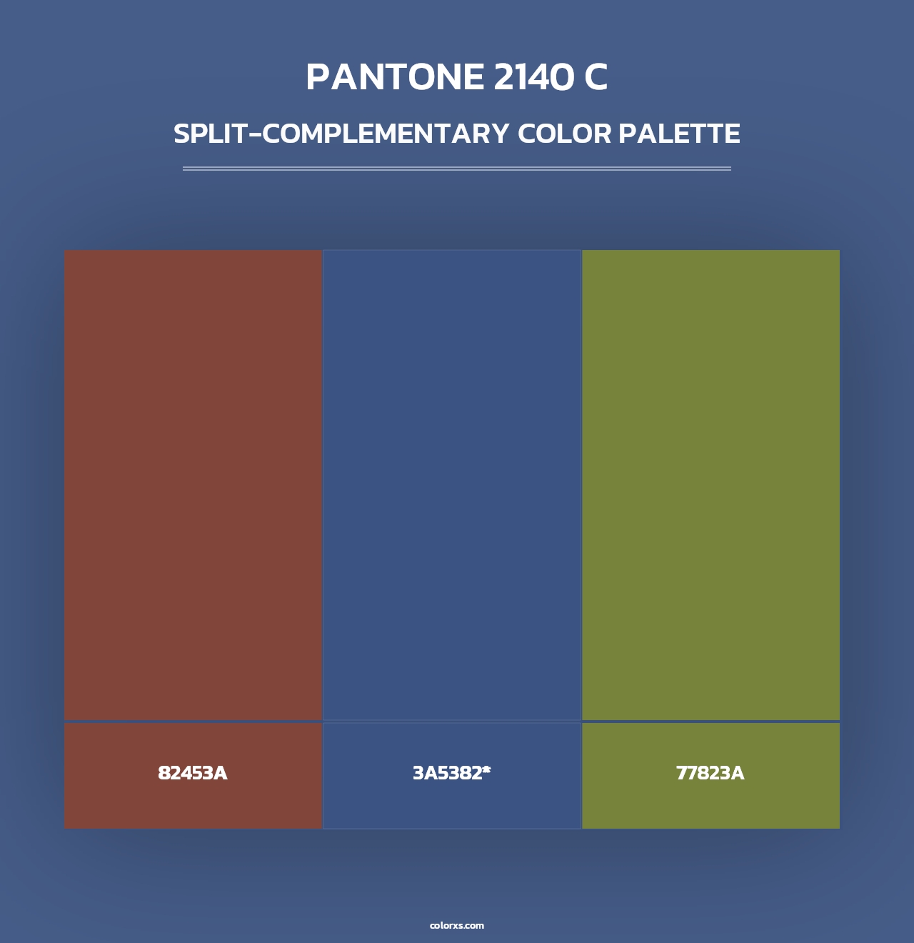 PANTONE 2140 C - Split-Complementary Color Palette