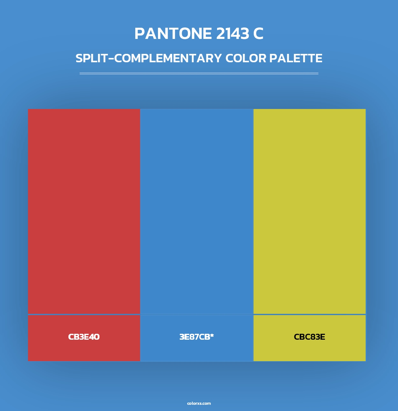 PANTONE 2143 C - Split-Complementary Color Palette