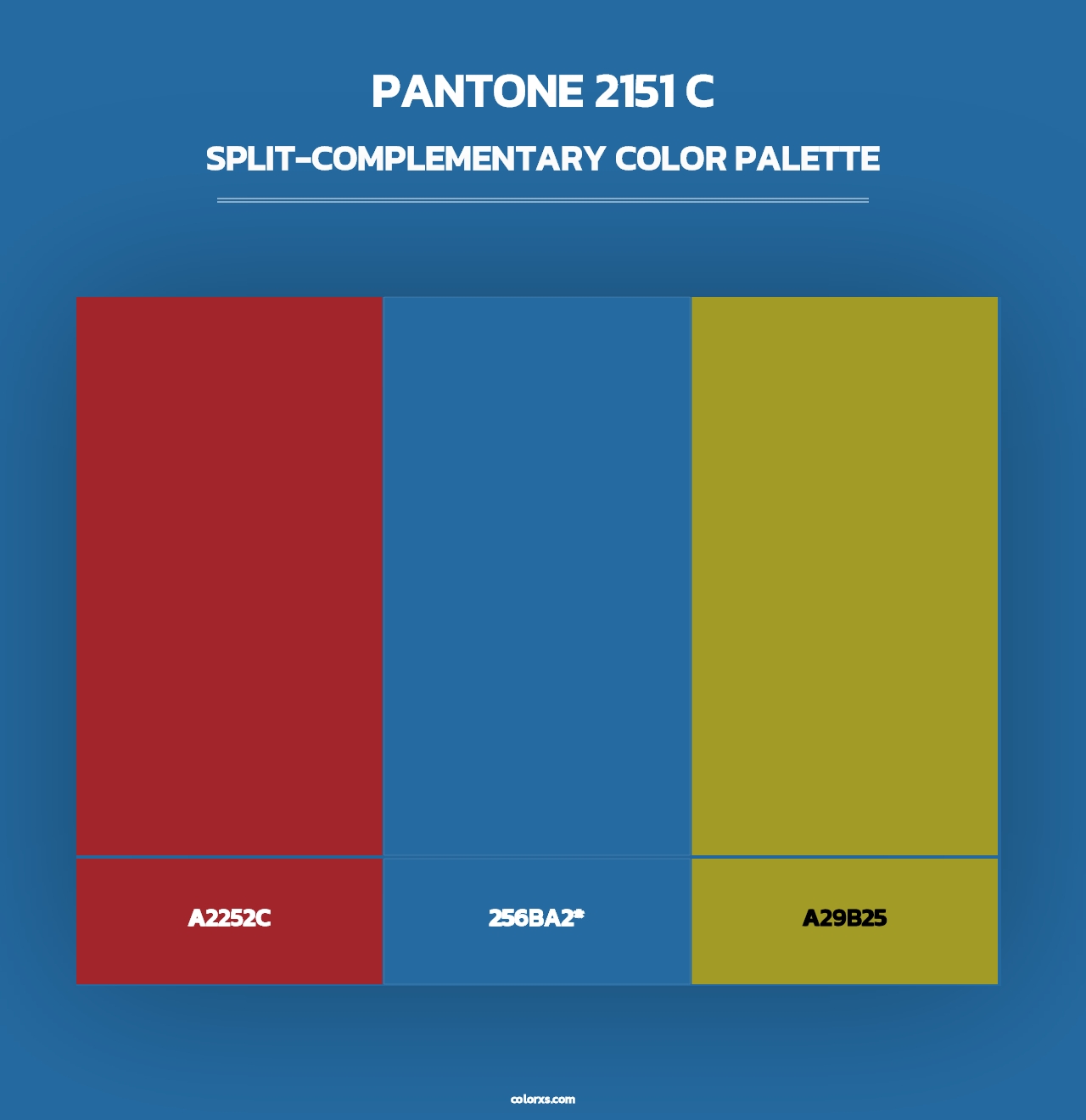 PANTONE 2151 C - Split-Complementary Color Palette