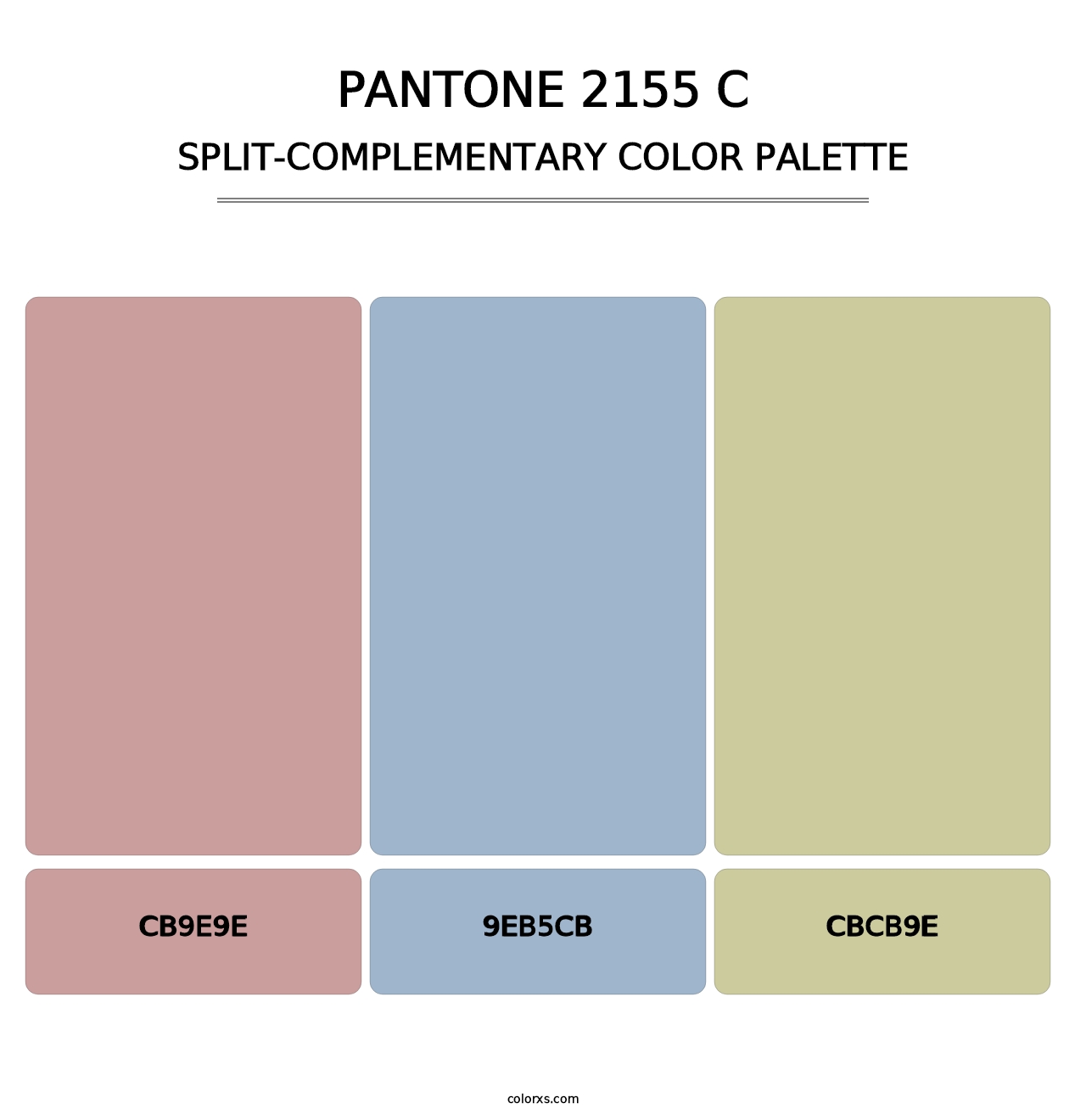 PANTONE 2155 C - Split-Complementary Color Palette