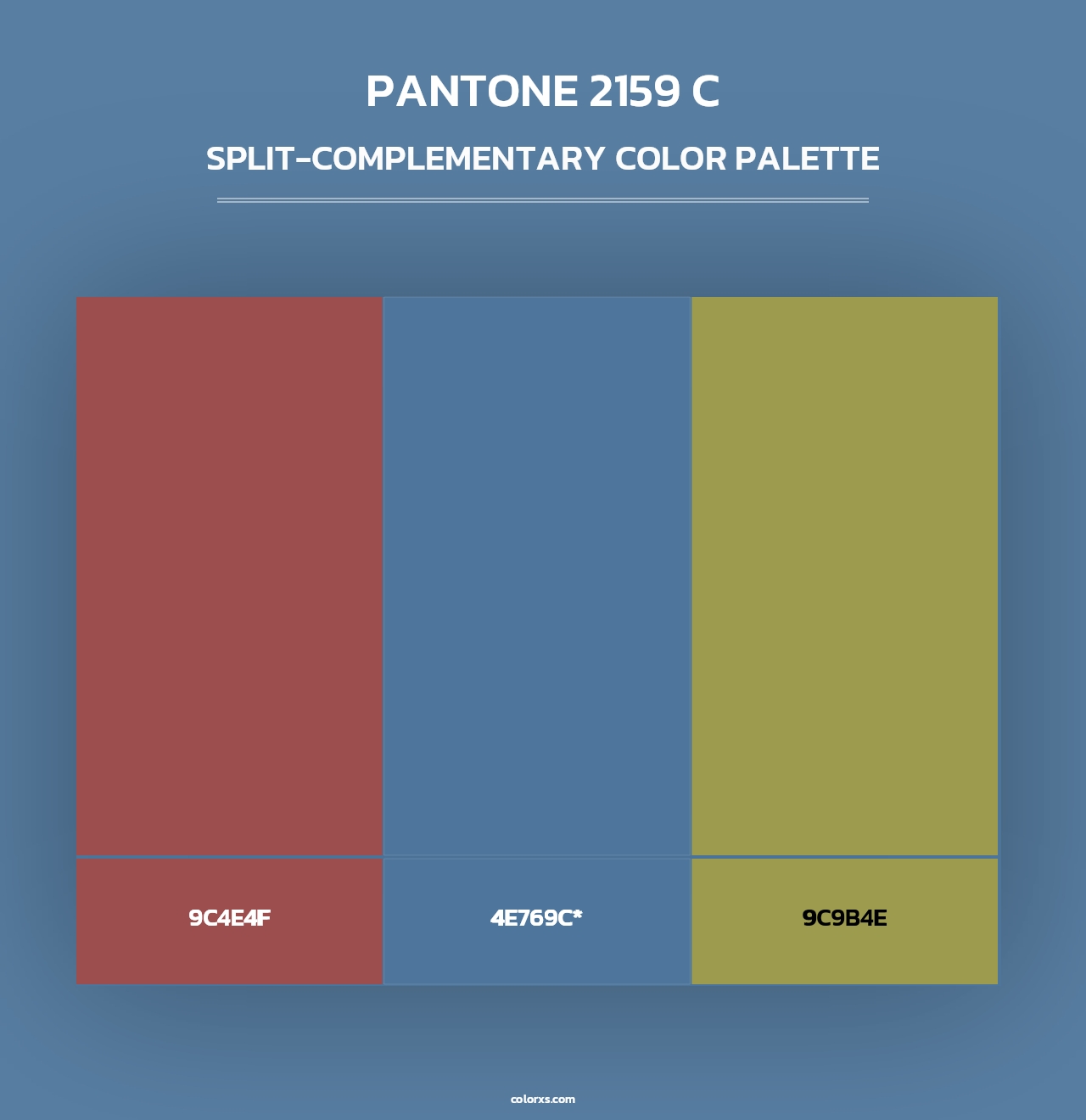 PANTONE 2159 C - Split-Complementary Color Palette