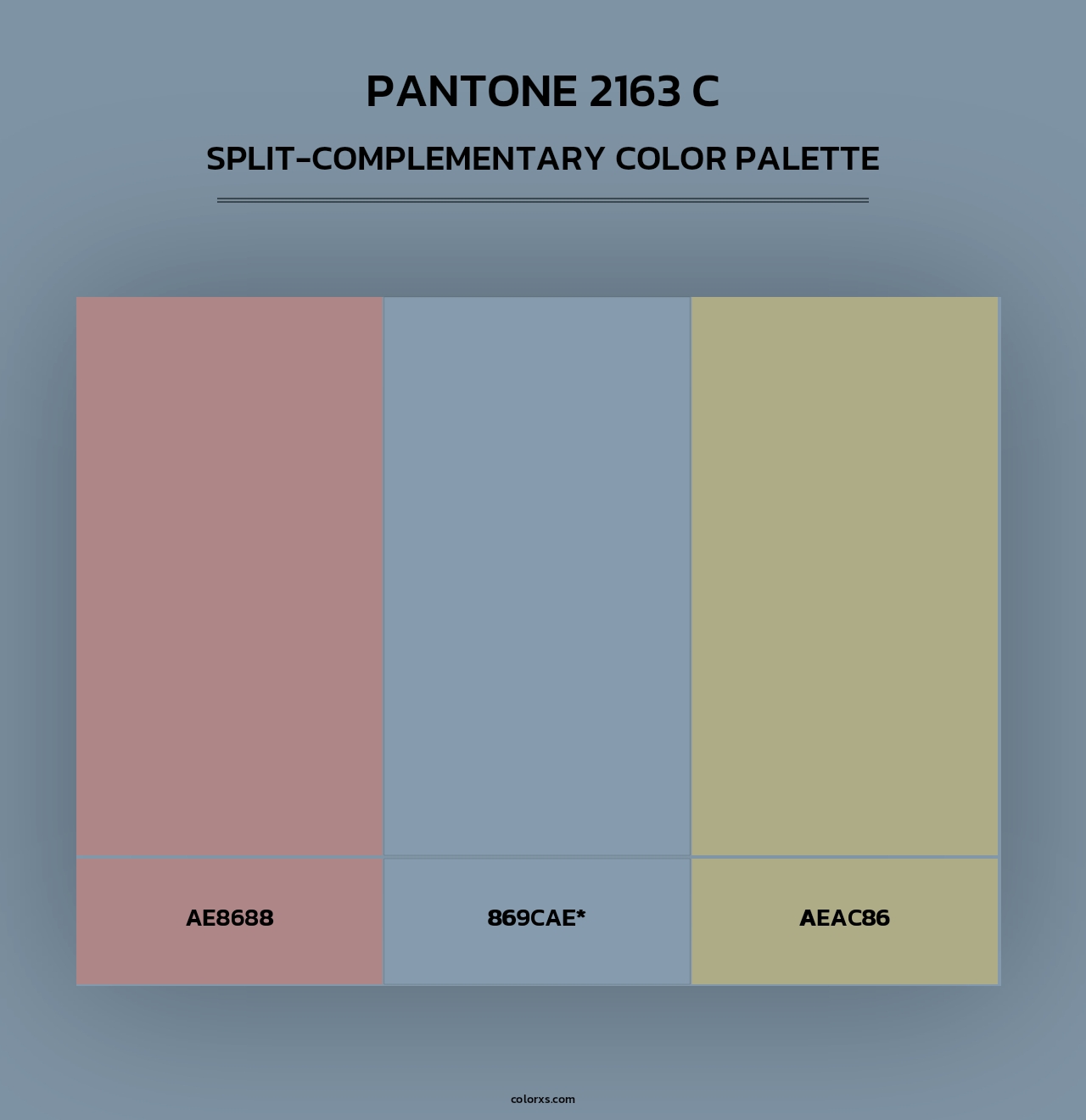 PANTONE 2163 C - Split-Complementary Color Palette