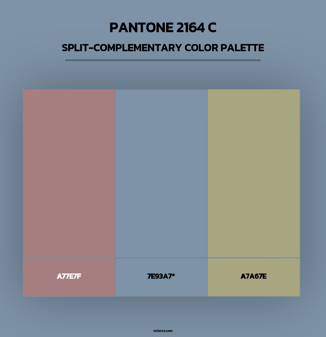 PANTONE 2164 C - Split-Complementary Color Palette