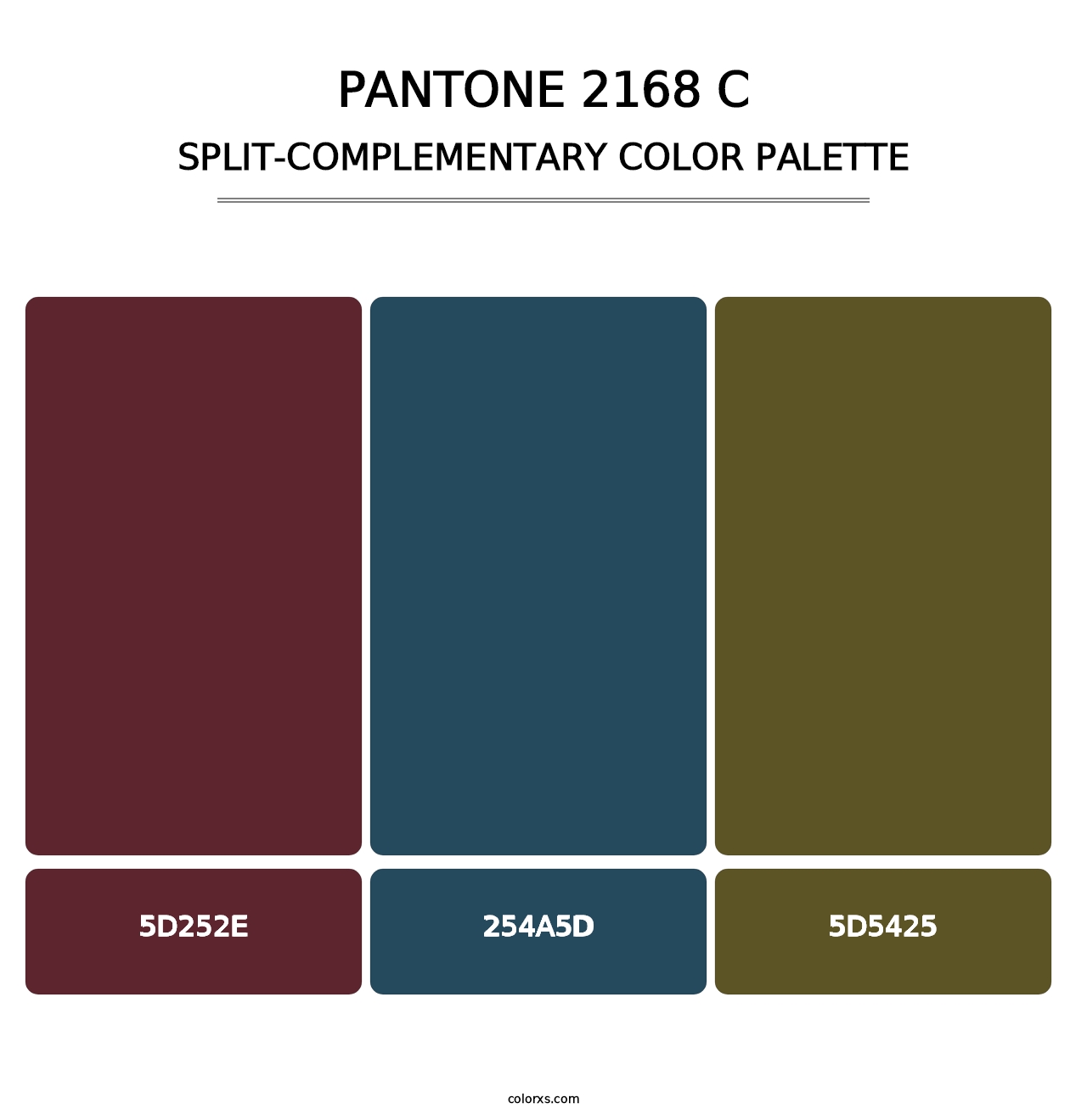 PANTONE 2168 C - Split-Complementary Color Palette