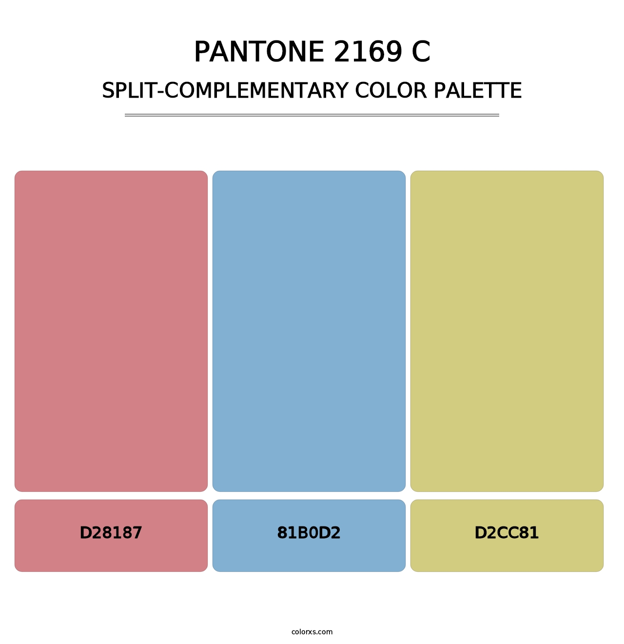 PANTONE 2169 C - Split-Complementary Color Palette