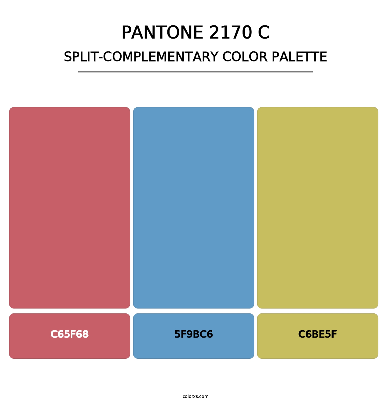 PANTONE 2170 C - Split-Complementary Color Palette