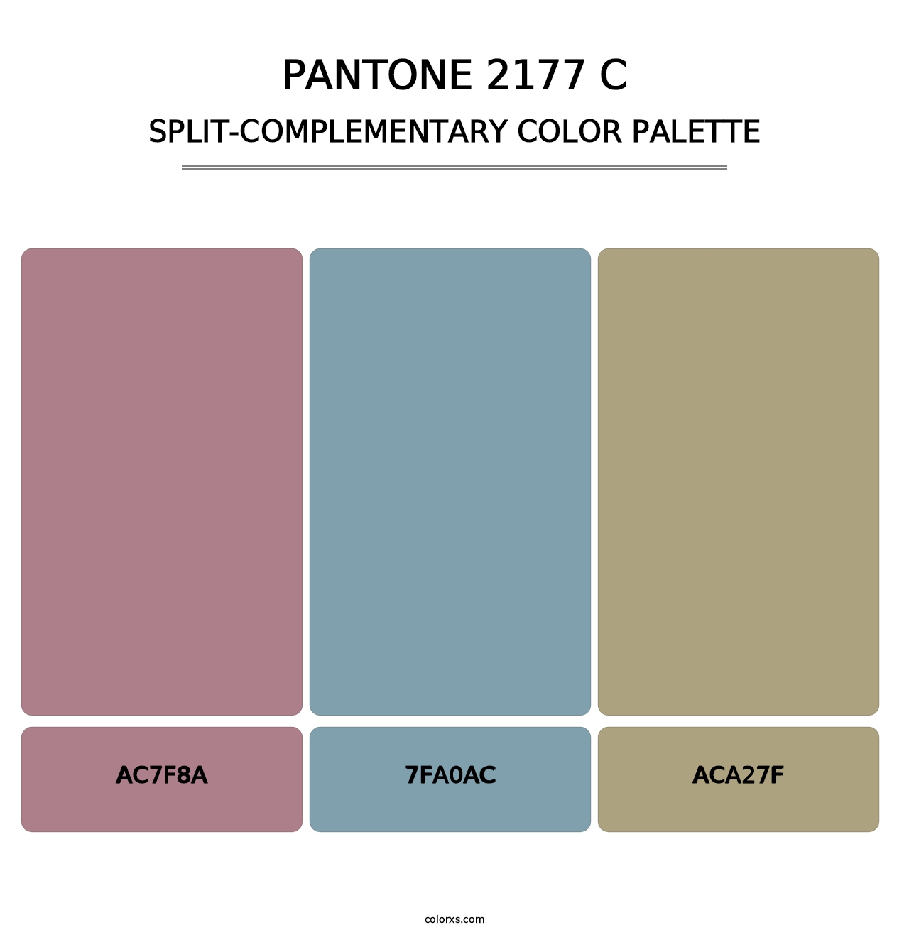 PANTONE 2177 C - Split-Complementary Color Palette