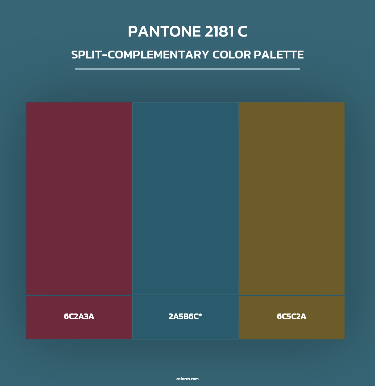 PANTONE 2181 C - Split-Complementary Color Palette