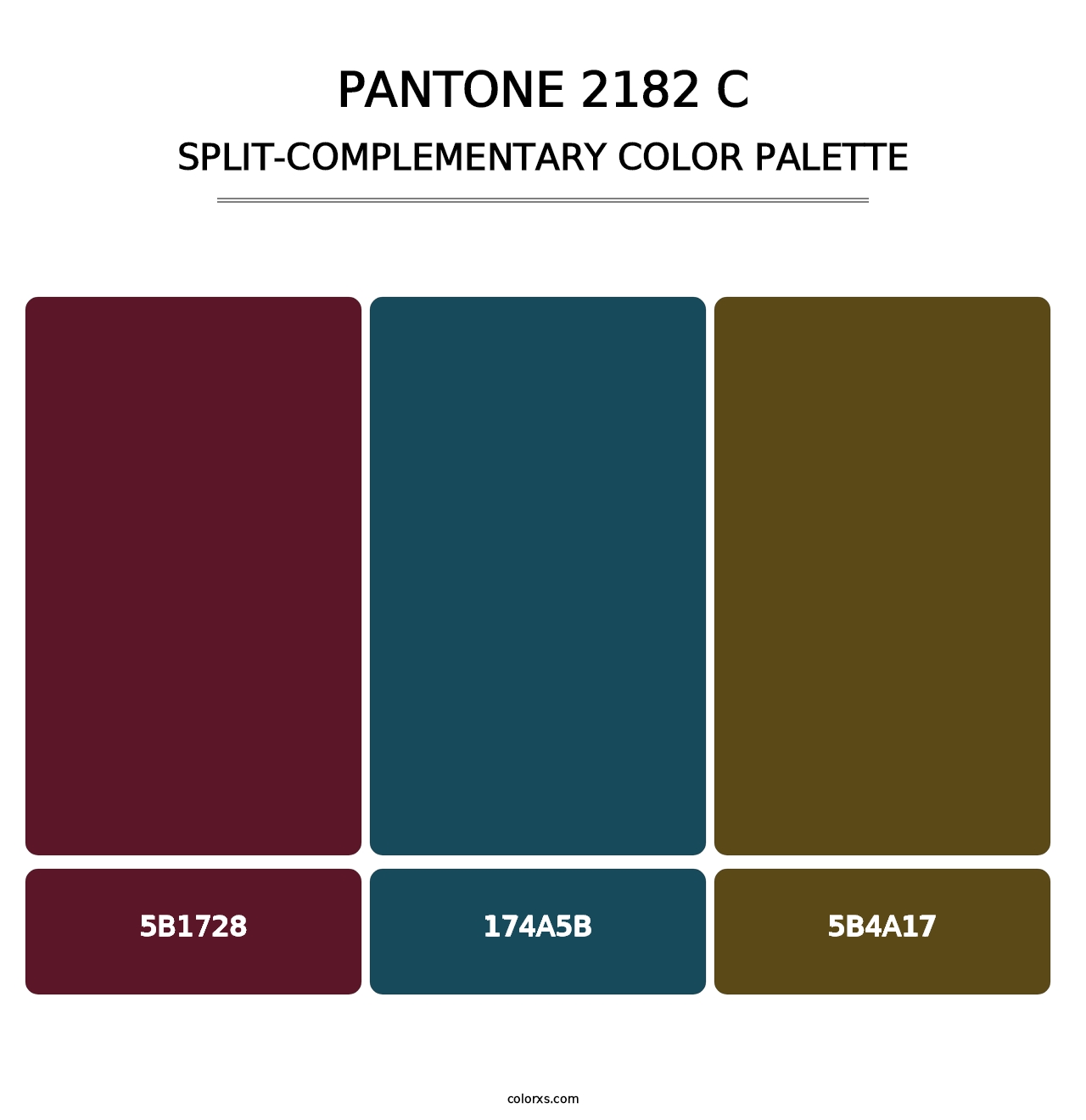 PANTONE 2182 C - Split-Complementary Color Palette