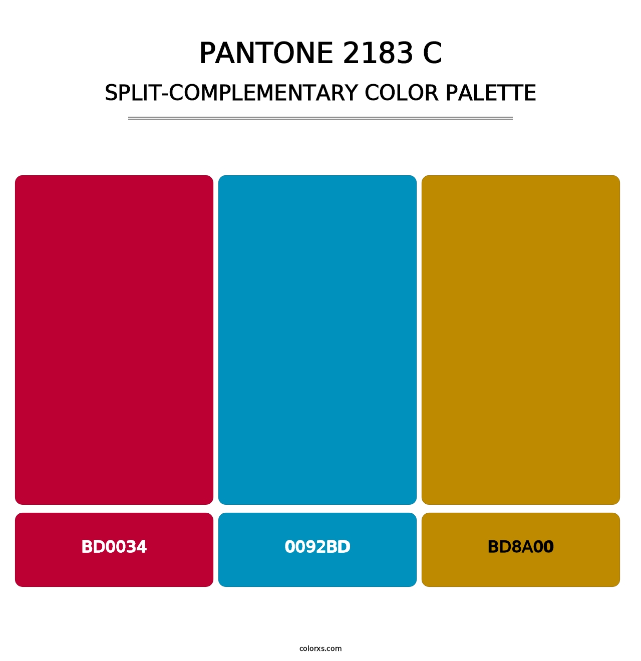 PANTONE 2183 C - Split-Complementary Color Palette
