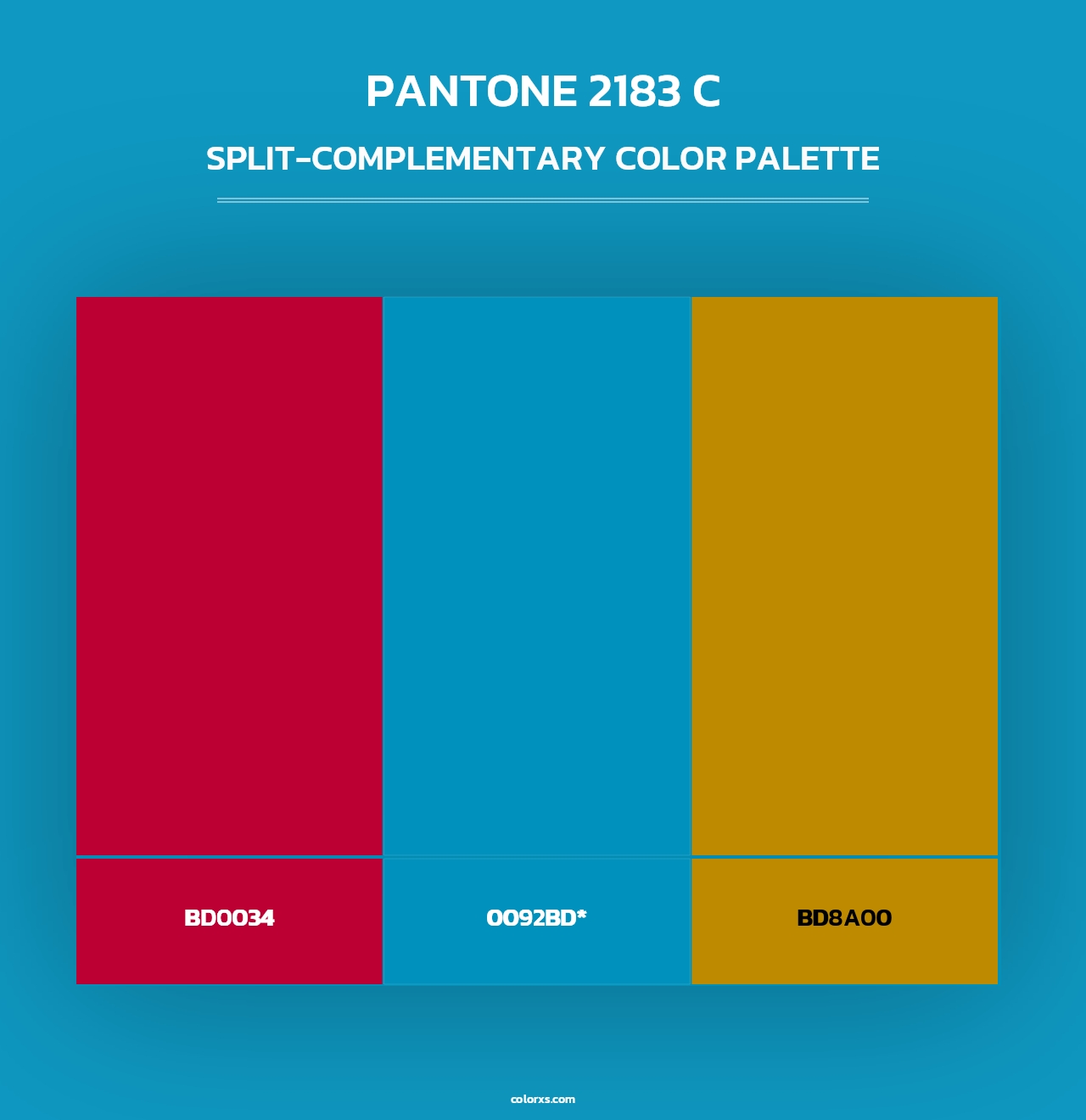 PANTONE 2183 C - Split-Complementary Color Palette