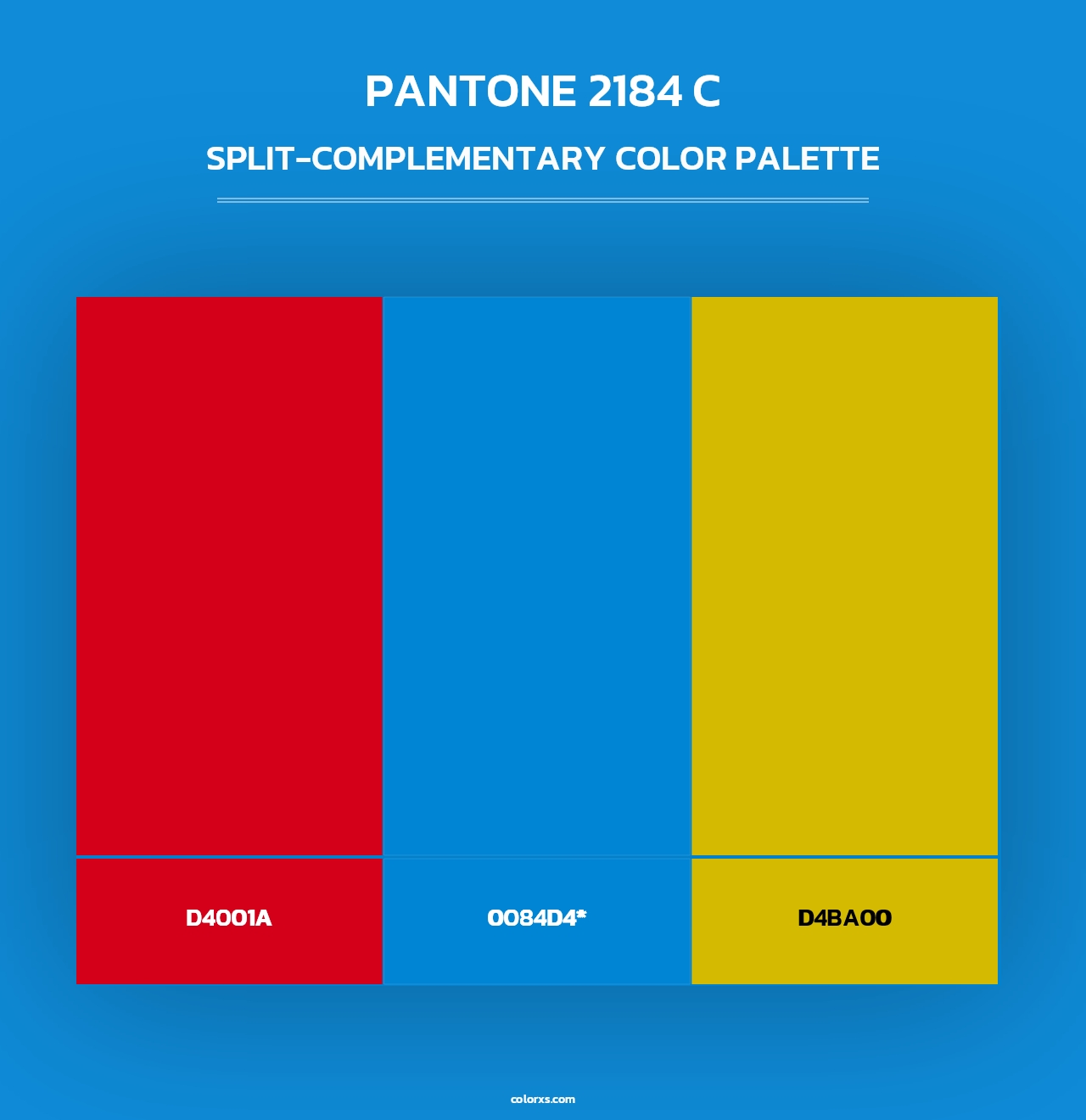 PANTONE 2184 C - Split-Complementary Color Palette