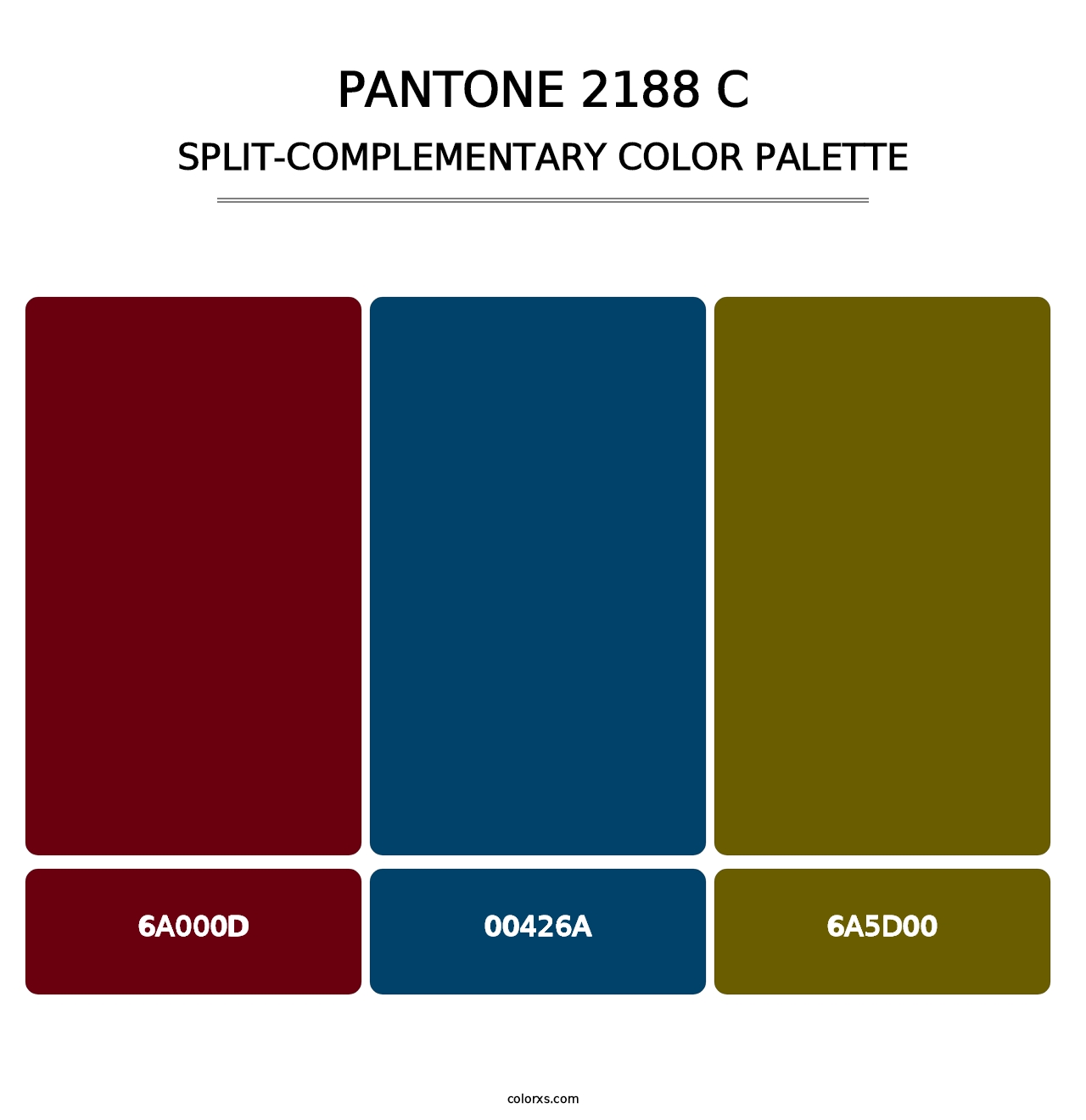 PANTONE 2188 C - Split-Complementary Color Palette