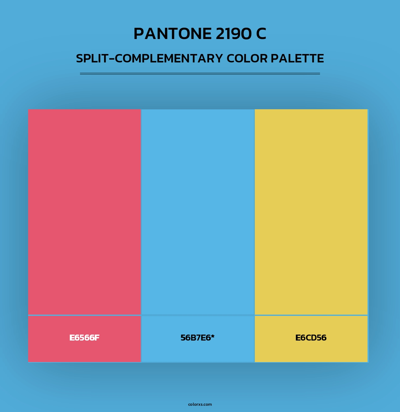 PANTONE 2190 C - Split-Complementary Color Palette