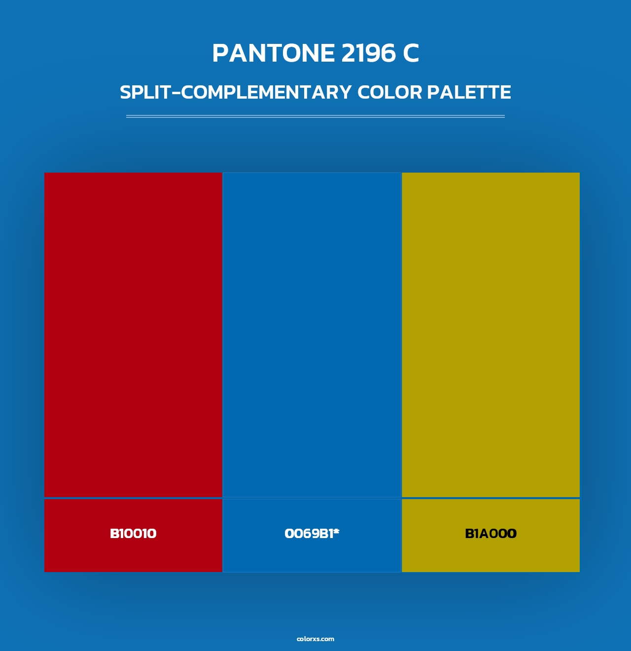 PANTONE 2196 C - Split-Complementary Color Palette
