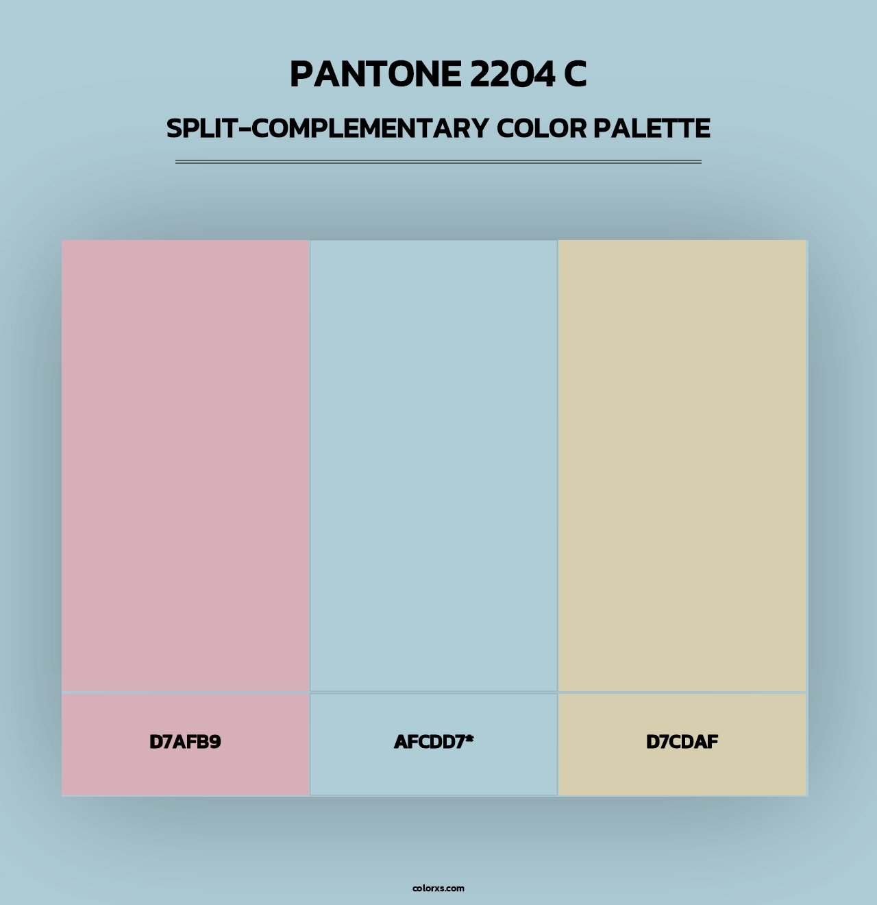 PANTONE 2204 C - Split-Complementary Color Palette