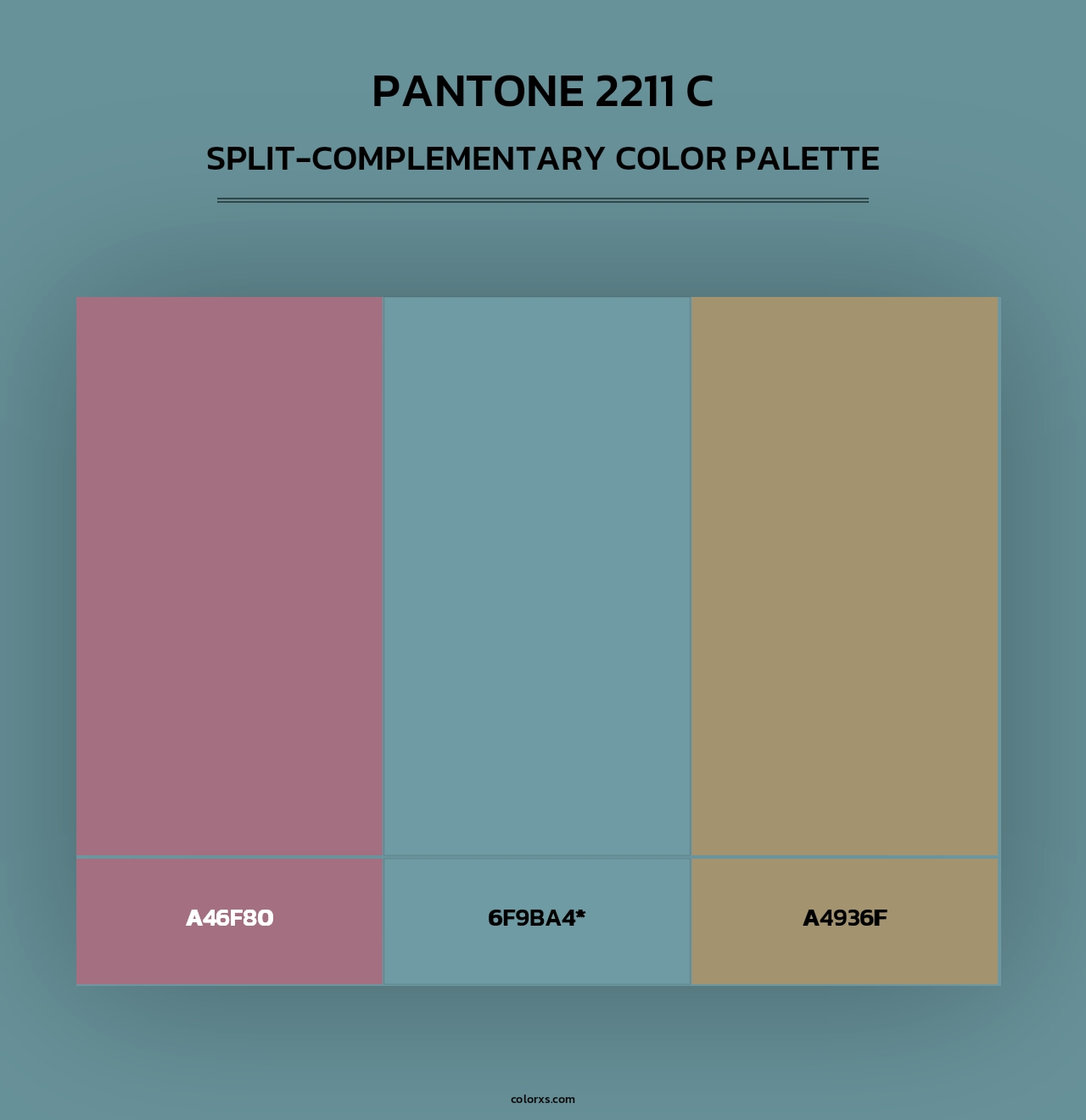PANTONE 2211 C - Split-Complementary Color Palette