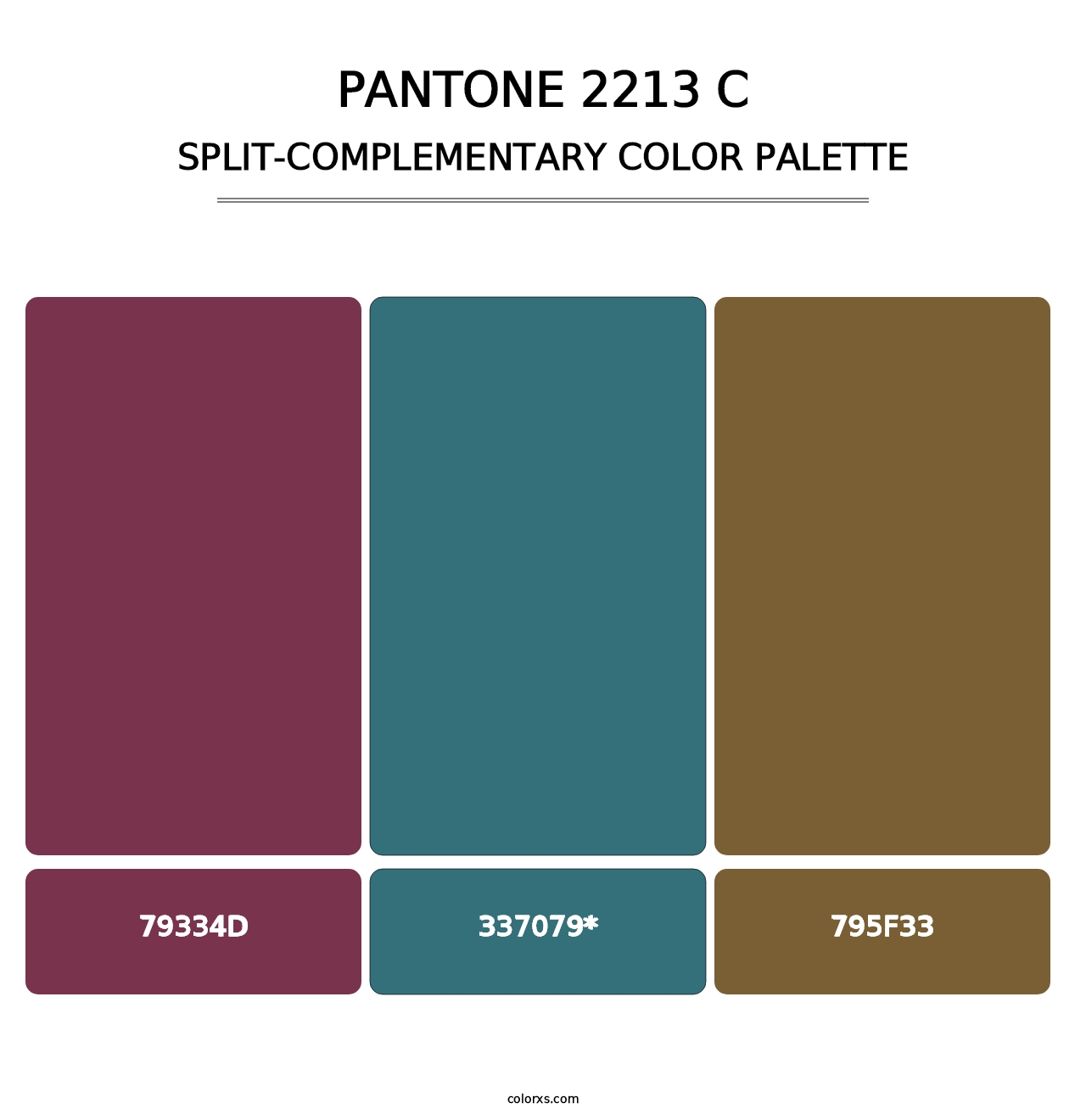 PANTONE 2213 C - Split-Complementary Color Palette